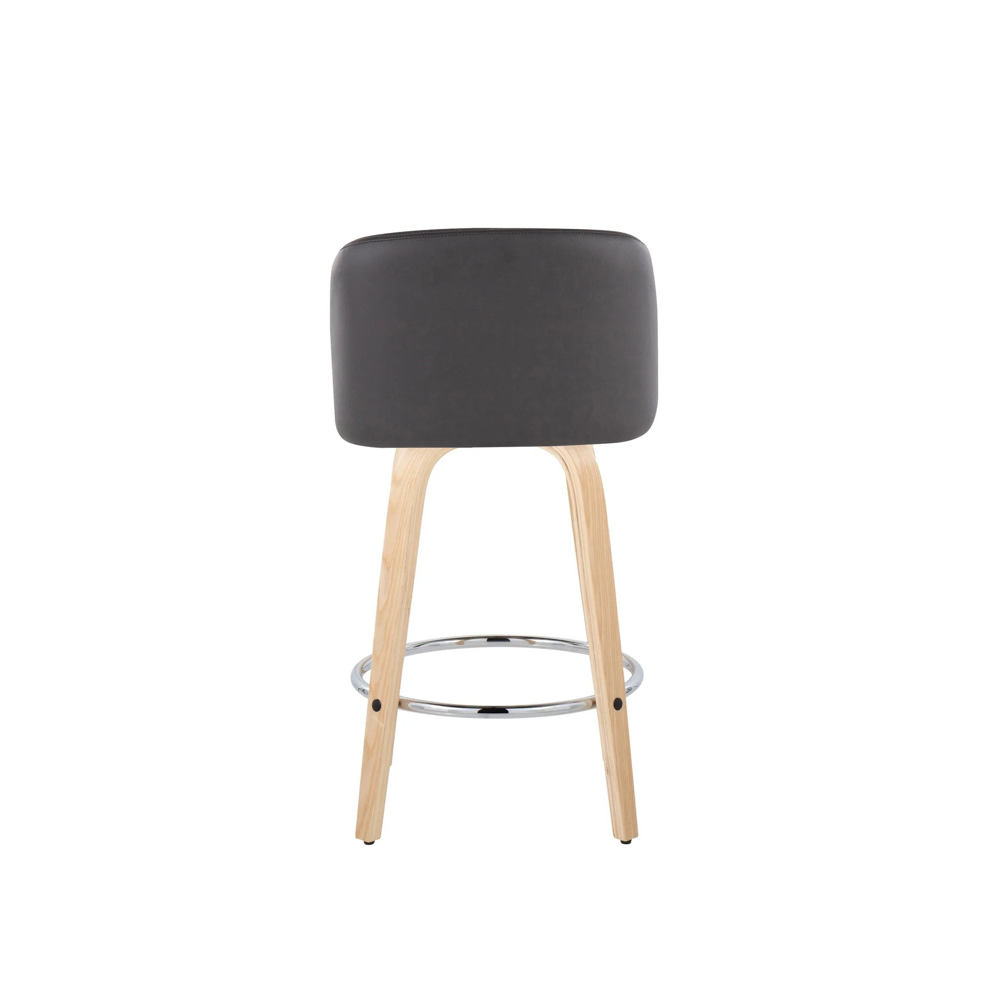 Toriano 26" Fixed Height Counter Stool - Set of 2 Cream By LumiSource - B26-TRNOPU-GRTZR2 NACR2 - Image 14