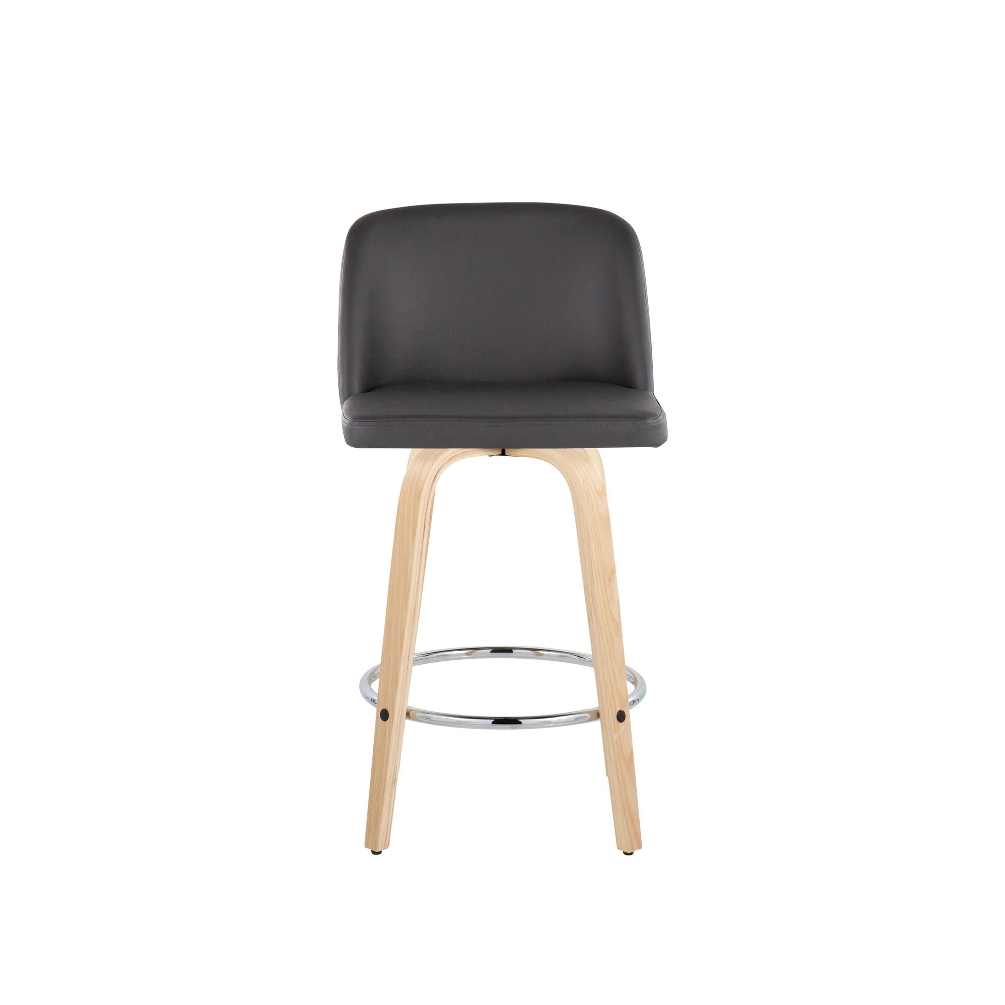 Toriano 26" Fixed Height Counter Stool - Set of 2 Cream By LumiSource - B26-TRNOPU-GRTZR2 NACR2 - Image 9
