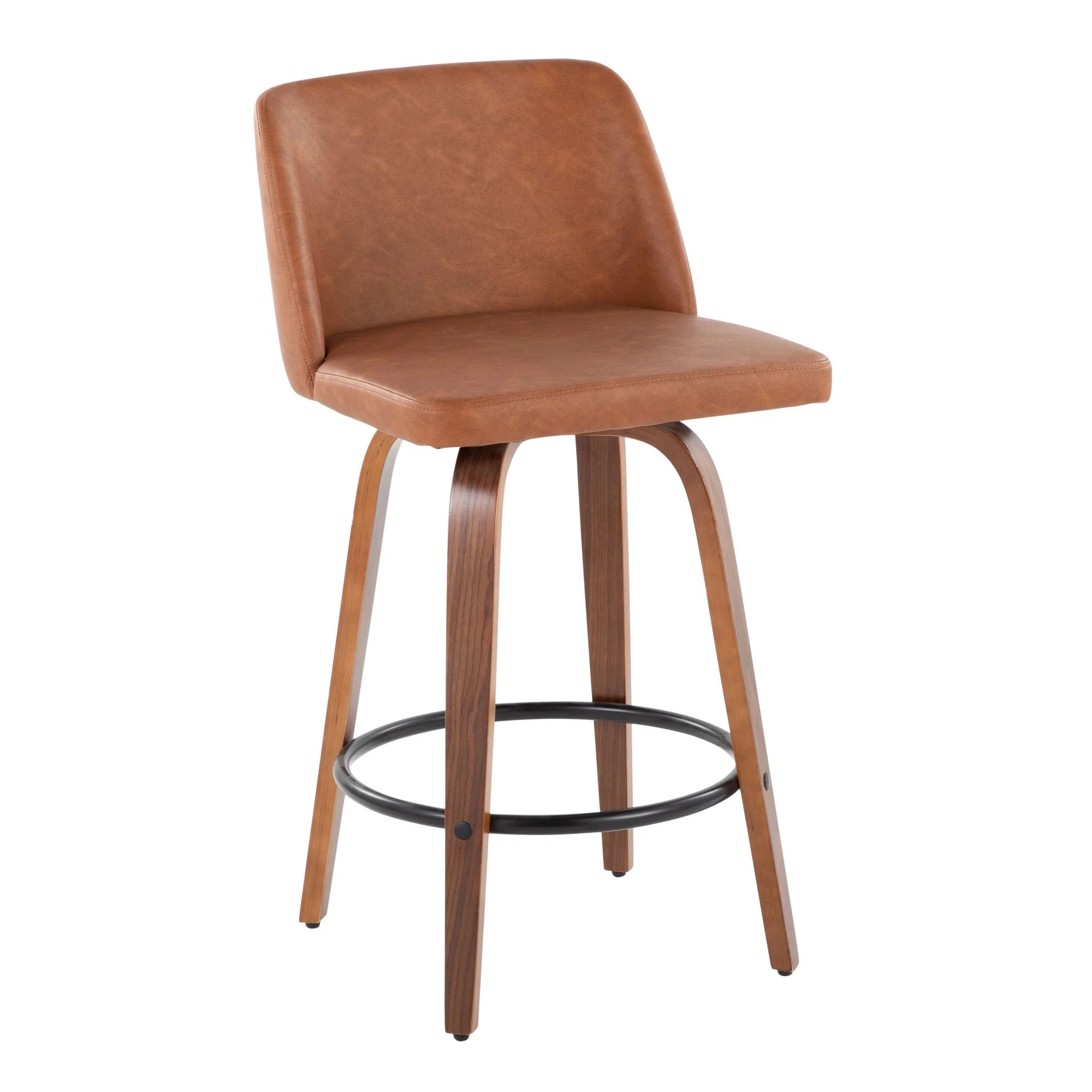Toriano 26" Counter Stool - Set of 2 Brown Black By LumiSource - Image 2