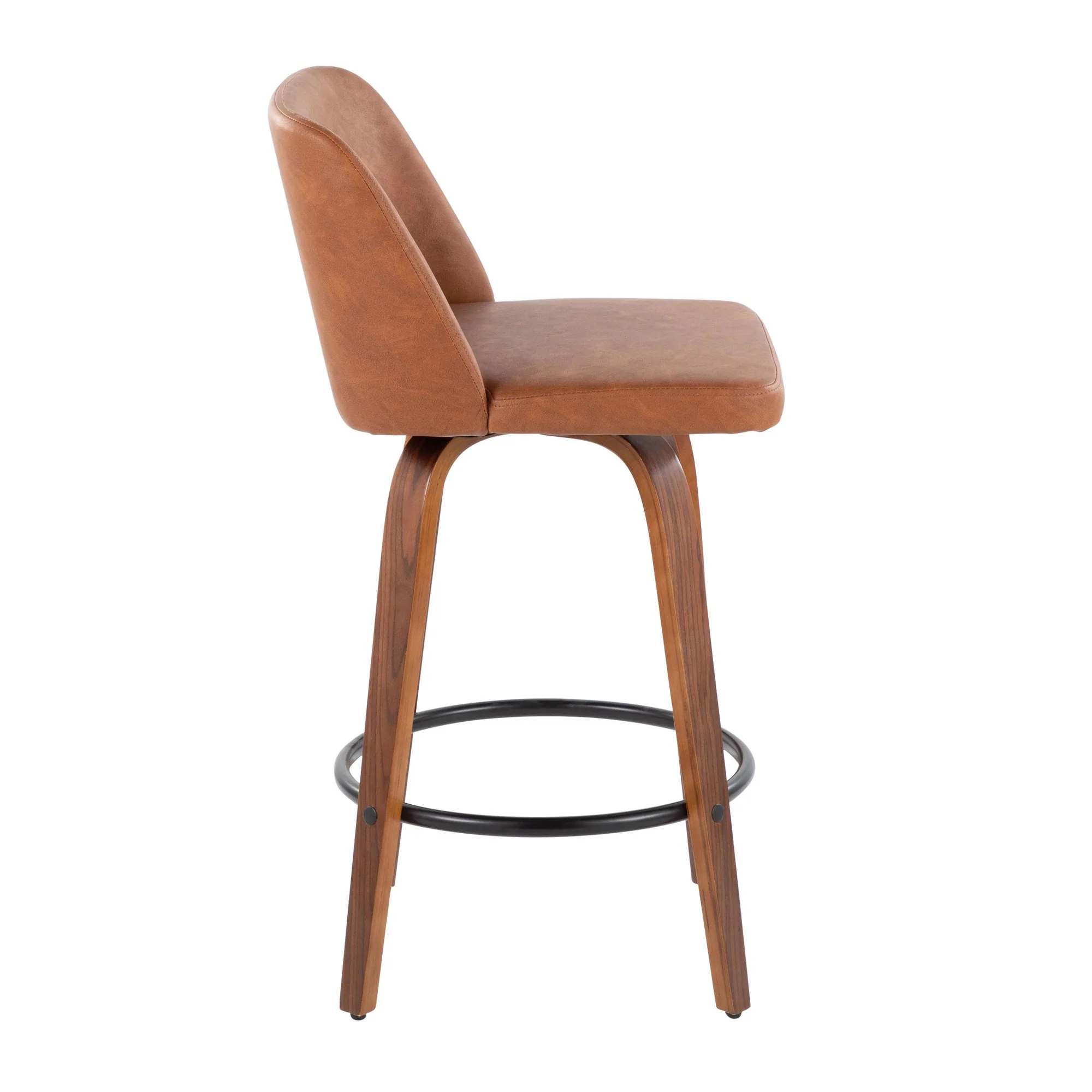 Toriano 26" Counter Stool - Set of 2 Brown Black By LumiSource - Image 3