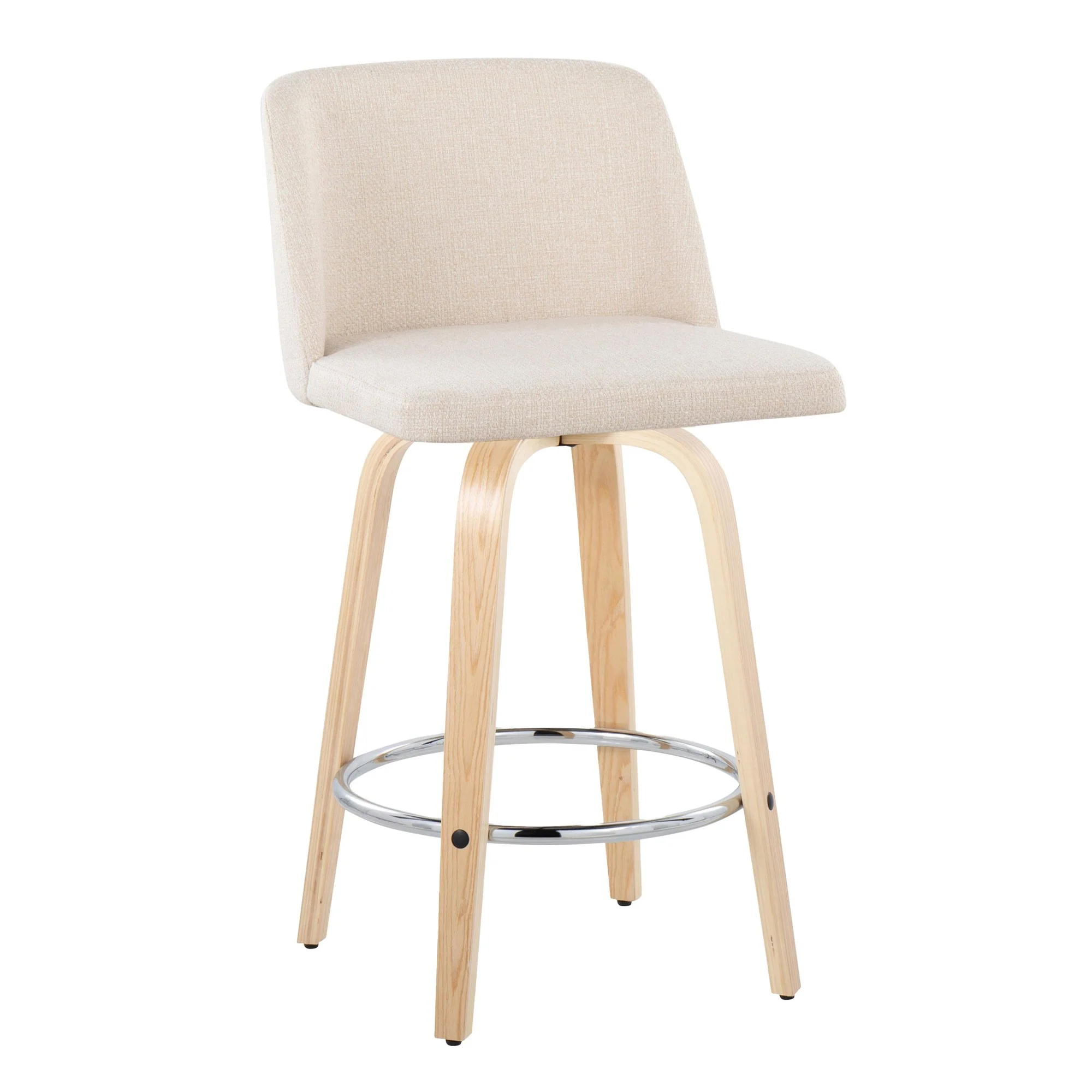 Toriano 26" Fixed Height Counter Stool - Set of 2 By LumiSource - Image 2