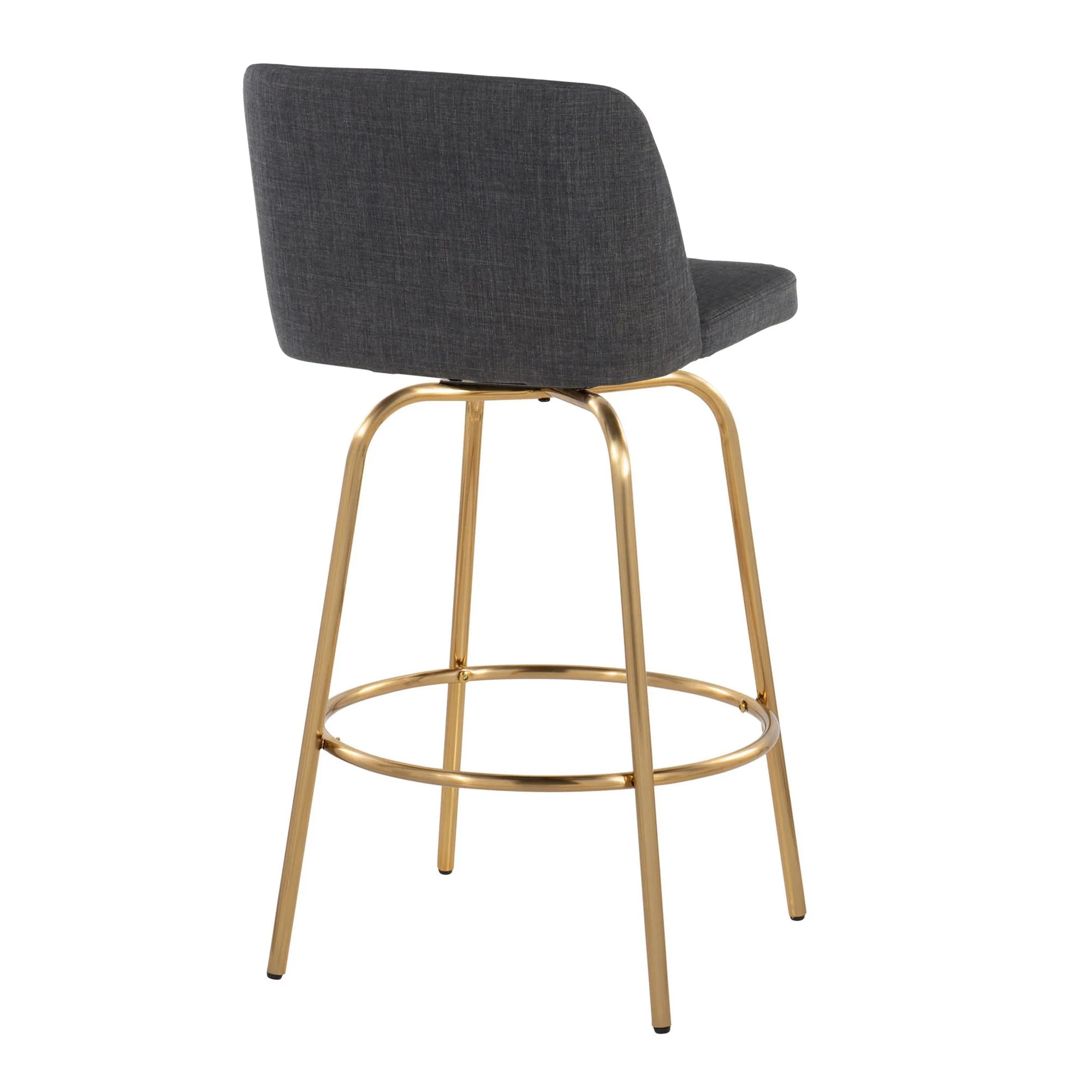 Toriano 26" Fixed-Height Counter Stool - Set of 2 By LumiSource - B26-TRNOFB-CLARZG2 AUBU2 - Image 18