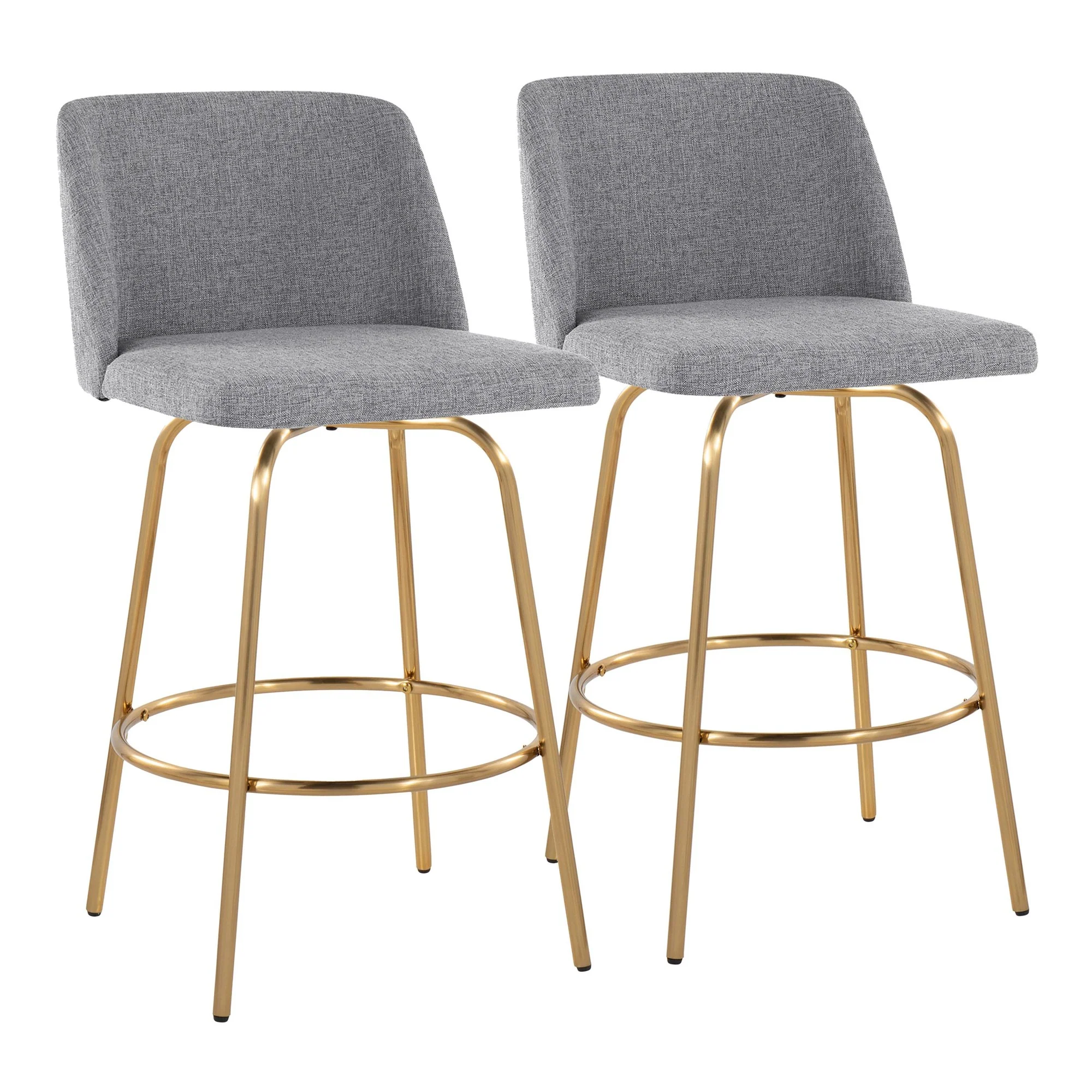 Toriano 26" Fixed-Height Counter Stool - Set of 2 By LumiSource - B26-TRNOFB-CLARZG2 AUBU2 - Image 21