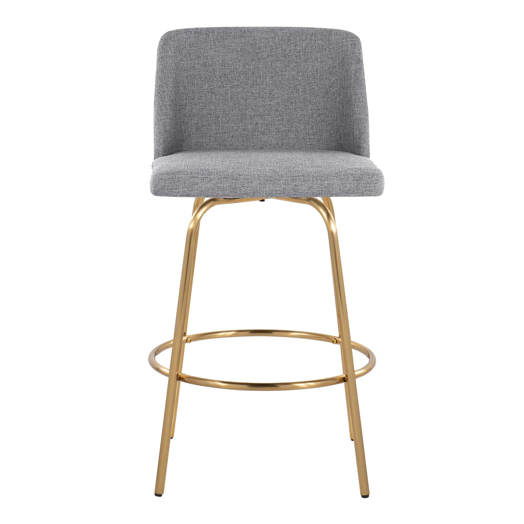 Toriano 26" Fixed-Height Counter Stool - Set of 2 By LumiSource - B26-TRNOFB-CLARZG2 AUBU2 - Image 25