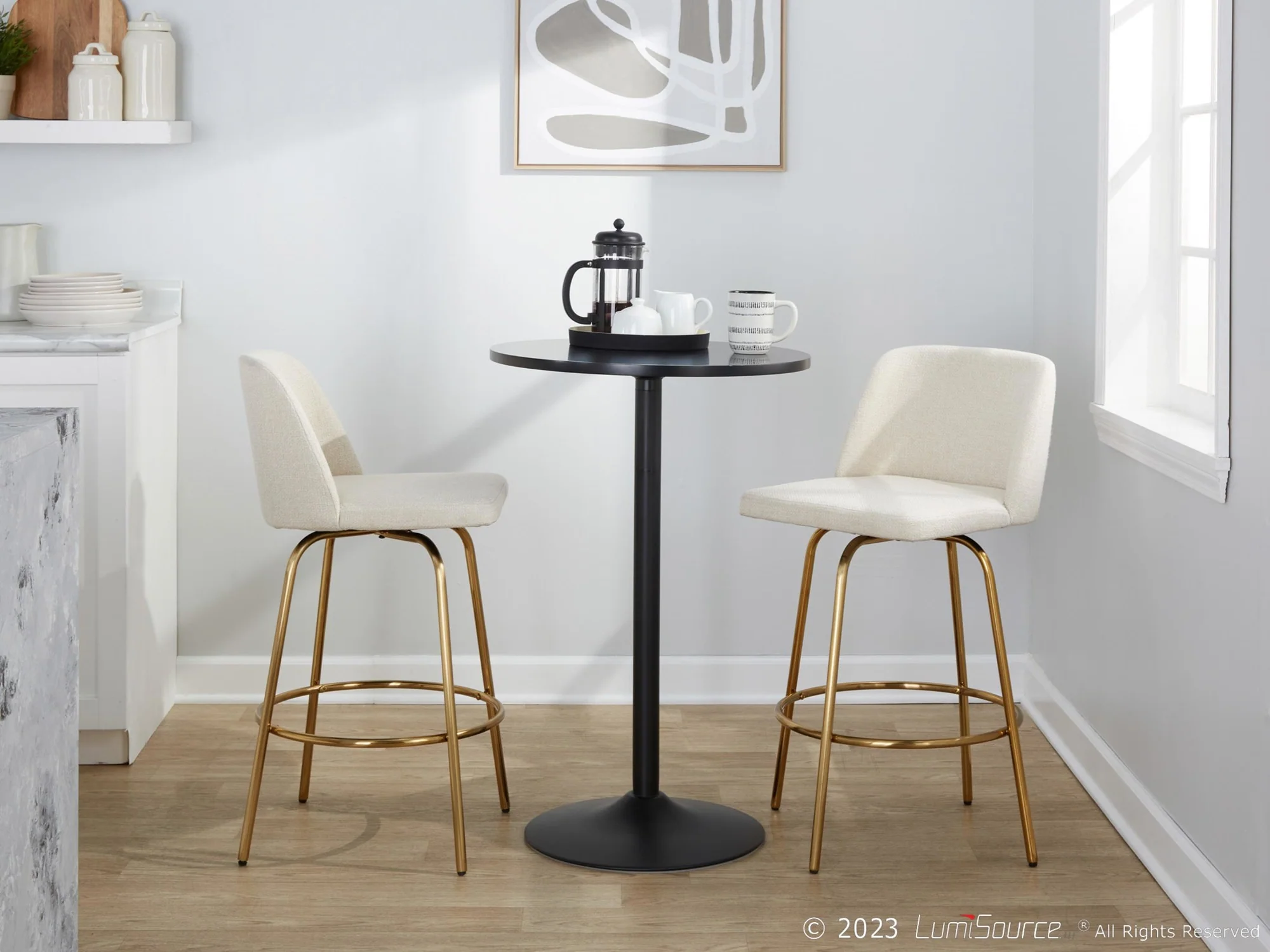 Toriano 26" Fixed-Height Counter Stool - Set of 2 By LumiSource - B26-TRNOFB-CLARZG2 AUBU2 - Image 29