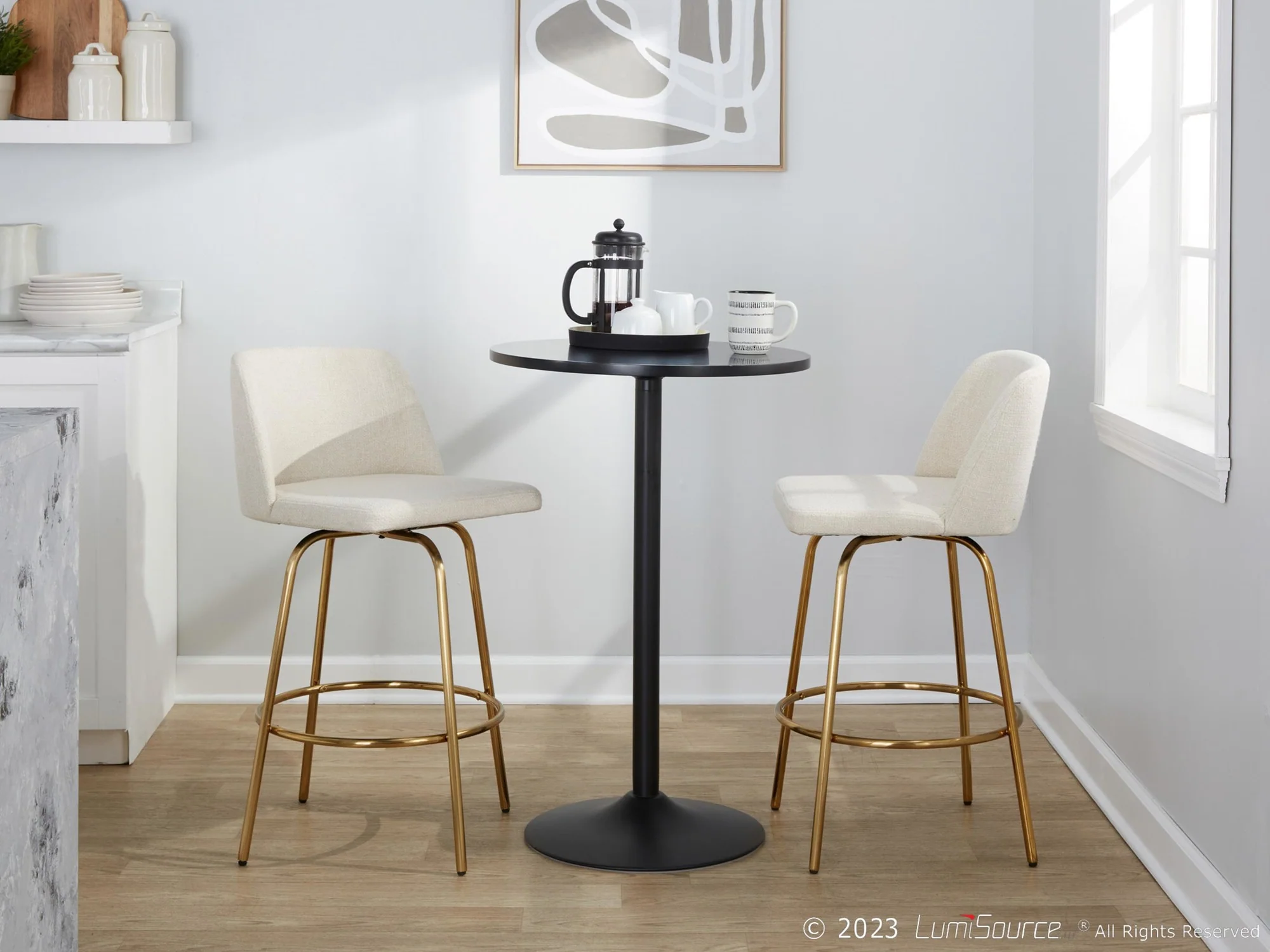 Toriano 26" Fixed-Height Counter Stool - Set of 2 By LumiSource - B26-TRNOFB-CLARZG2 AUBU2 - Image 30