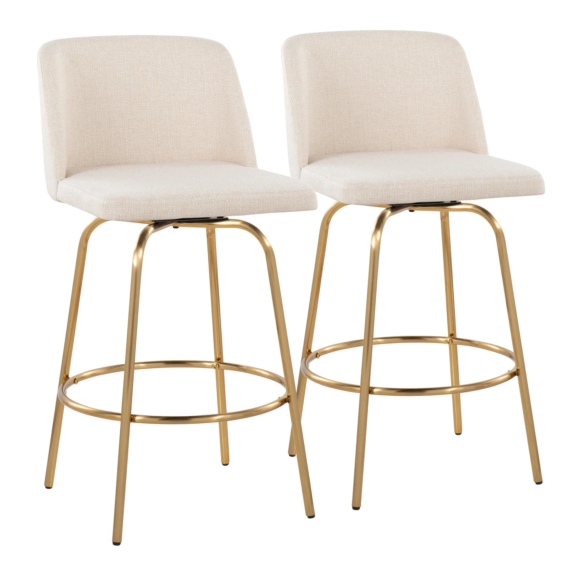 Toriano 26" Fixed-Height Counter Stool - Set of 2 By LumiSource - B26-TRNOFB-CLARZG2 AUBU2 - Image 31