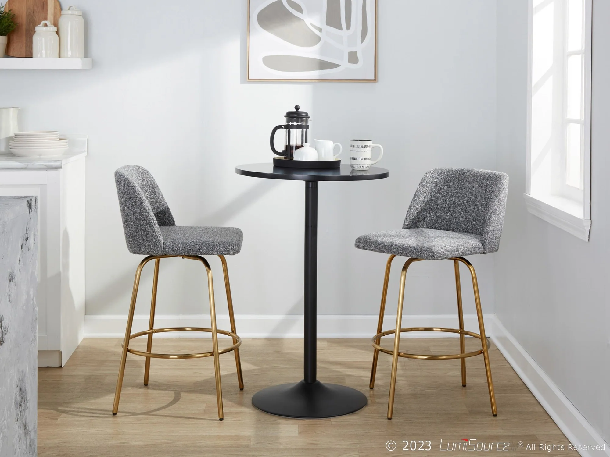 Toriano 26" Fixed-Height Counter Stool - Set of 2 By LumiSource - B26-TRNOFB-CLARZG2 AUBU2 - Image 39