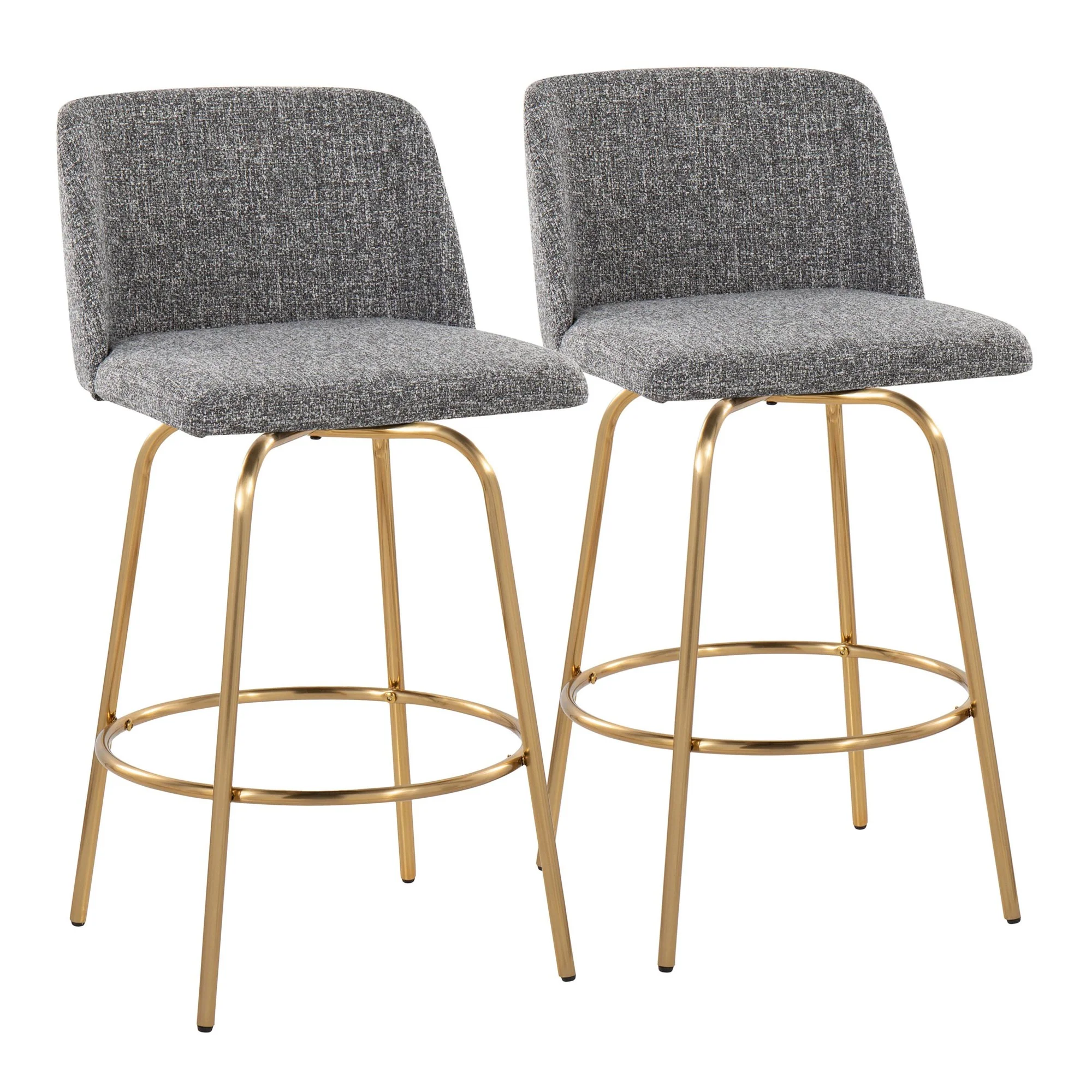 Toriano 26" Fixed-Height Counter Stool - Set of 2 By LumiSource - B26-TRNOFB-CLARZG2 AUBU2 - Image 41