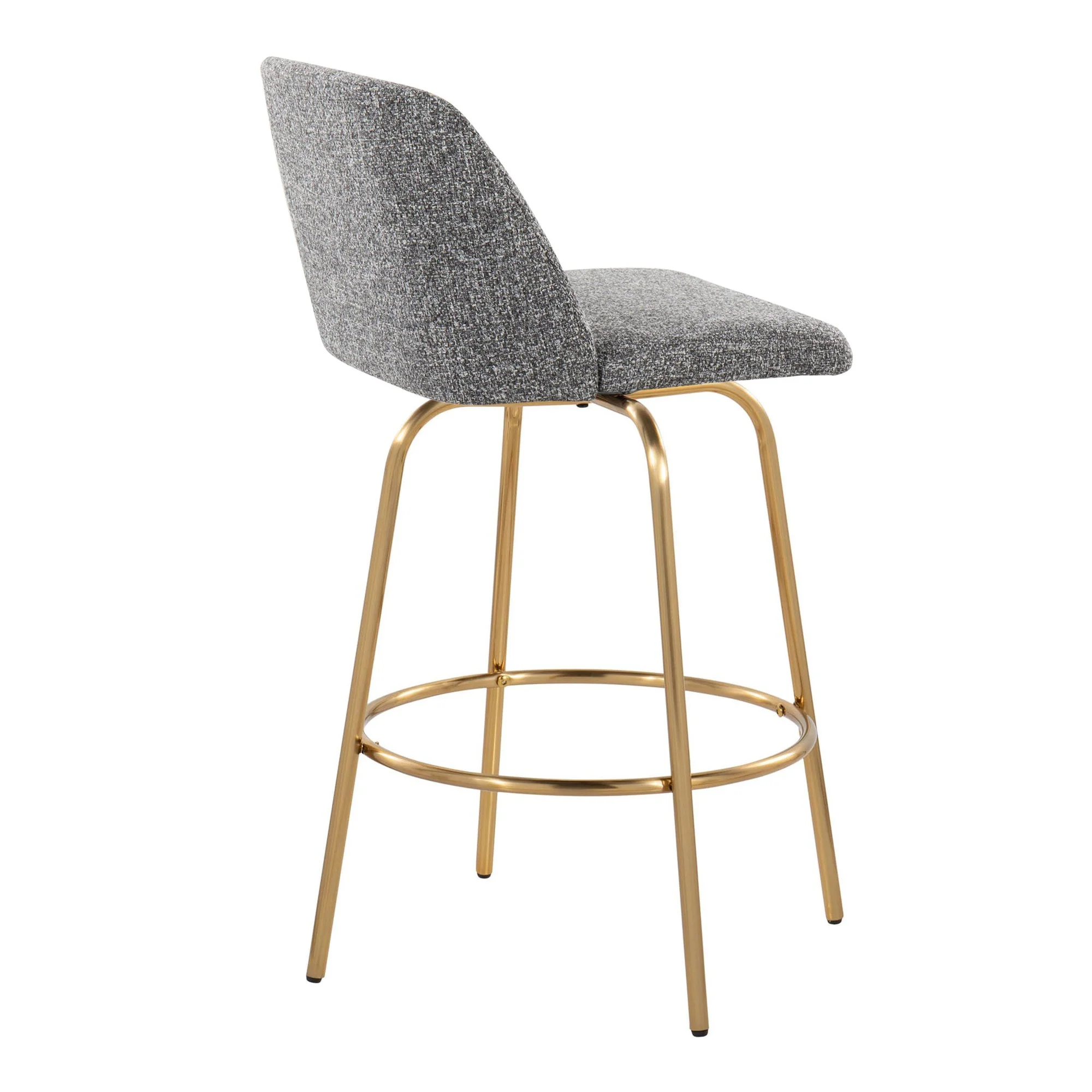 Toriano 26" Fixed-Height Counter Stool - Set of 2 By LumiSource - B26-TRNOFB-CLARZG2 AUBU2 - Image 44