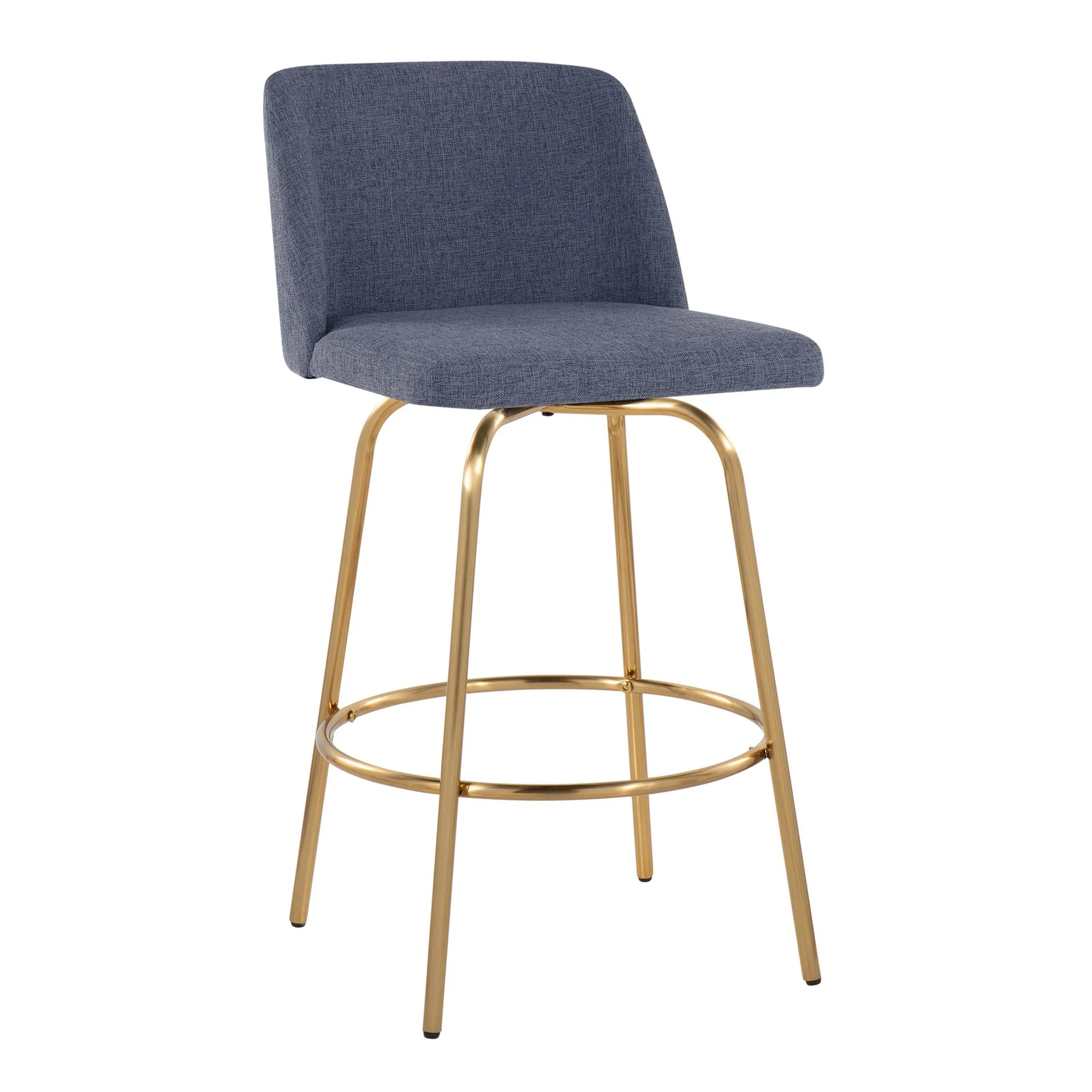 Toriano 26" Fixed-Height Counter Stool - Set of 2 By LumiSource - B26-TRNOFB-CLARZG2 AUBU2 - Image 6