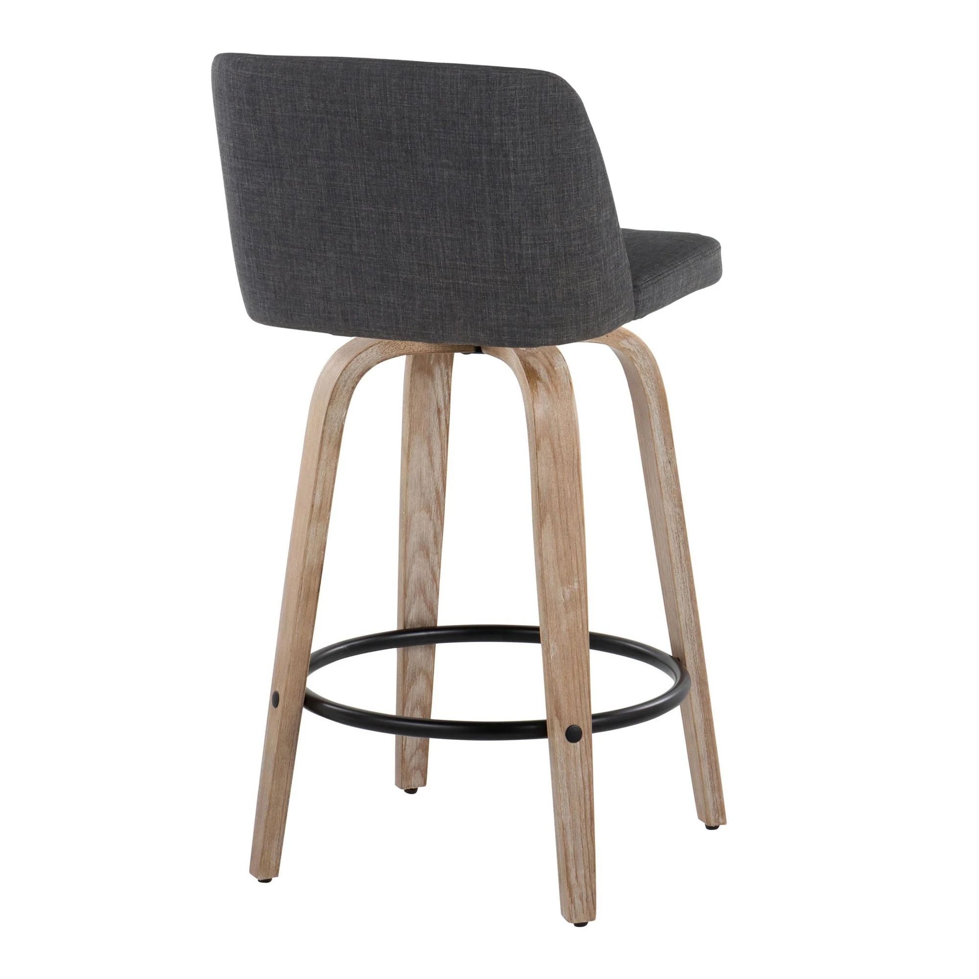 Toriano 26" Fixed-Height Counter Stool - Set of 2 By LumiSource - B26-TRNOFB-GRTZQ2 WWBU2 - Image 10