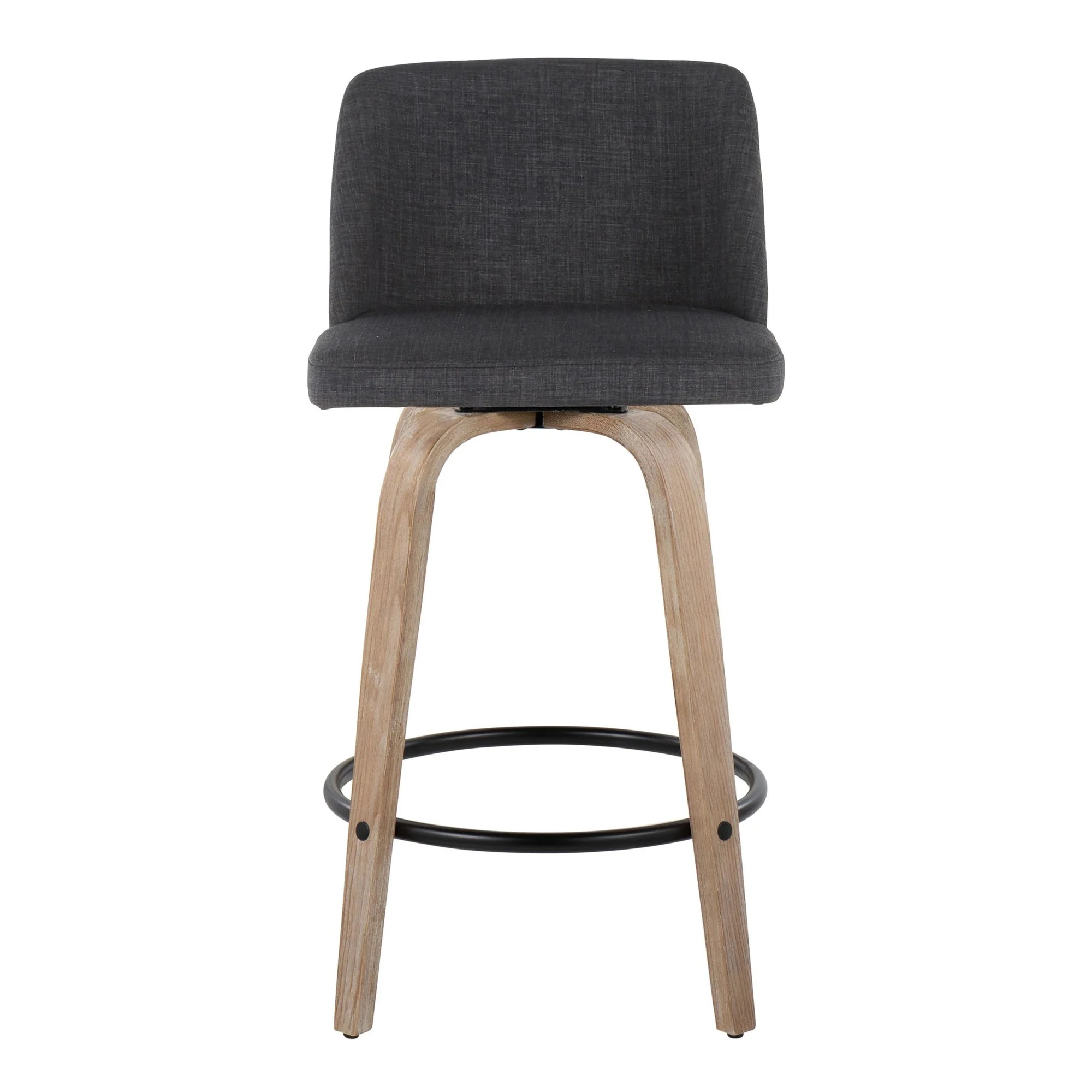 Toriano 26" Fixed-Height Counter Stool - Set of 2 By LumiSource - B26-TRNOFB-GRTZQ2 WWBU2 - Image 11