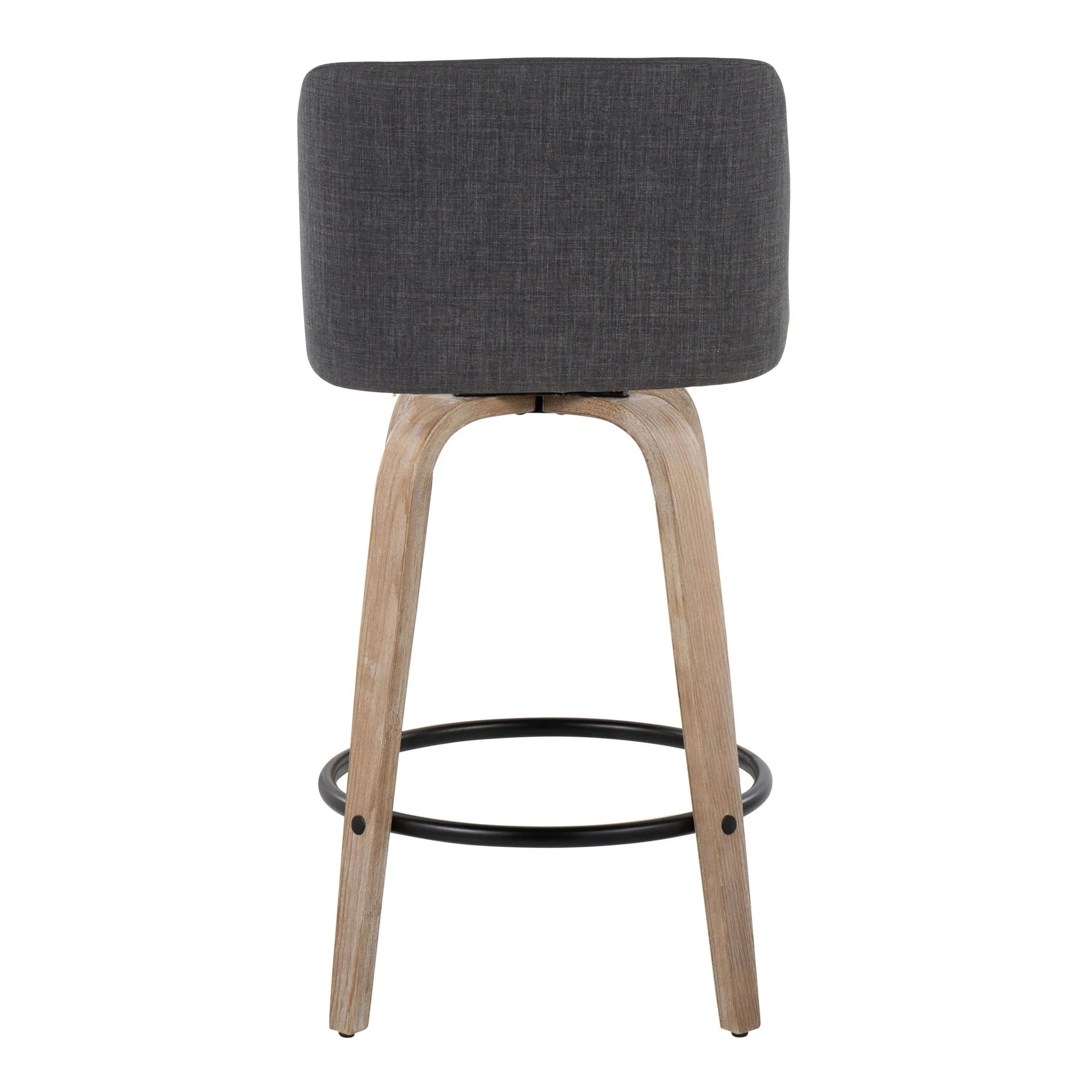 Toriano 26" Fixed-Height Counter Stool - Set of 2 By LumiSource - B26-TRNOFB-GRTZQ2 WWBU2 - Image 12