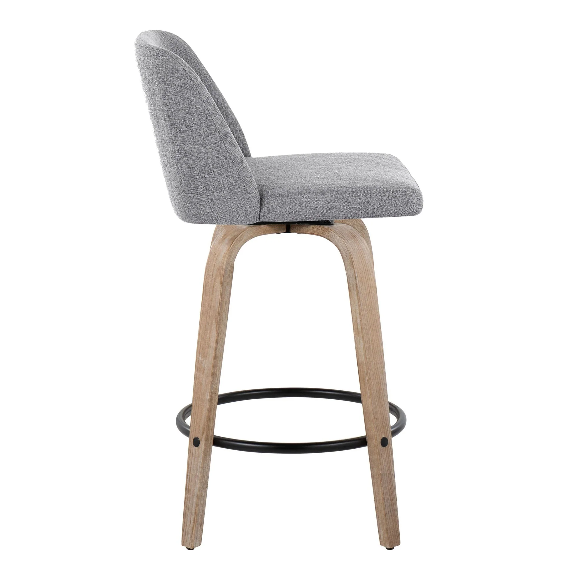 Toriano 26" Fixed-Height Counter Stool - Set of 2 By LumiSource - B26-TRNOFB-GRTZQ2 WWBU2 - Image 15