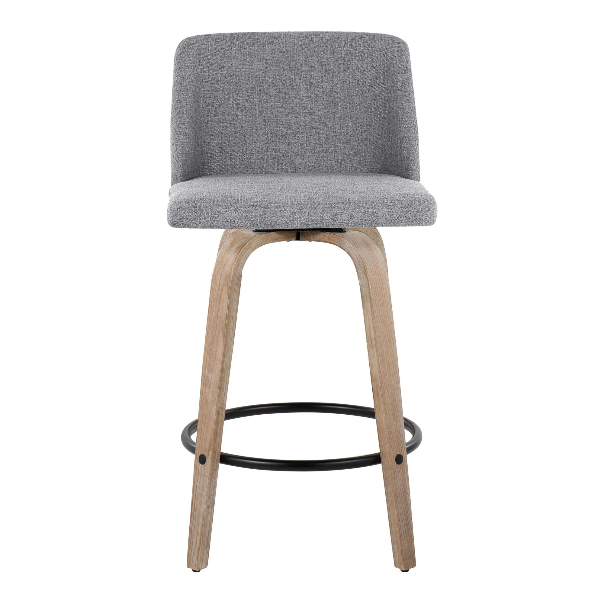 Toriano 26" Fixed-Height Counter Stool - Set of 2 By LumiSource - B26-TRNOFB-GRTZQ2 WWBU2 - Image 17