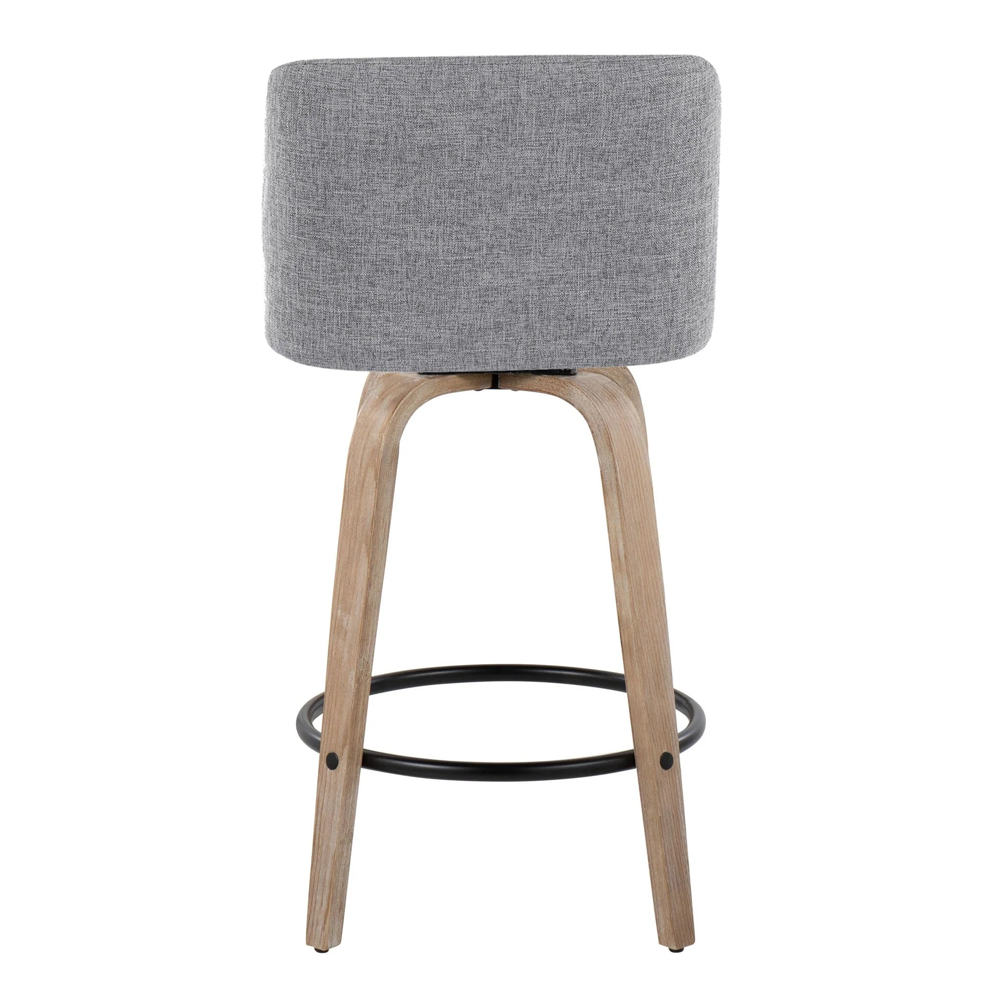 Toriano 26" Fixed-Height Counter Stool - Set of 2 By LumiSource - B26-TRNOFB-GRTZQ2 WWBU2 - Image 18