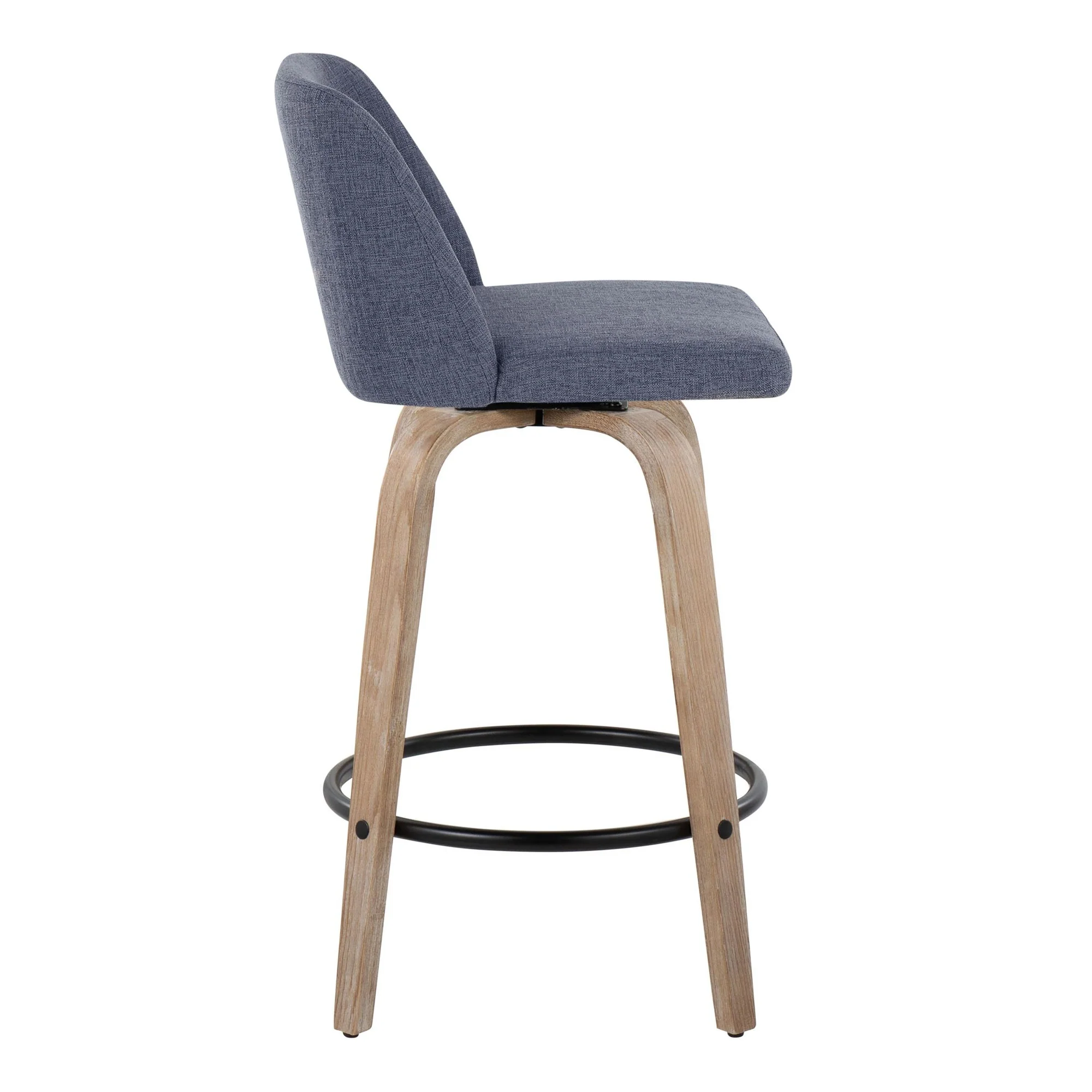 Toriano 26" Fixed-Height Counter Stool - Set of 2 By LumiSource - B26-TRNOFB-GRTZQ2 WWBU2 - Image 3