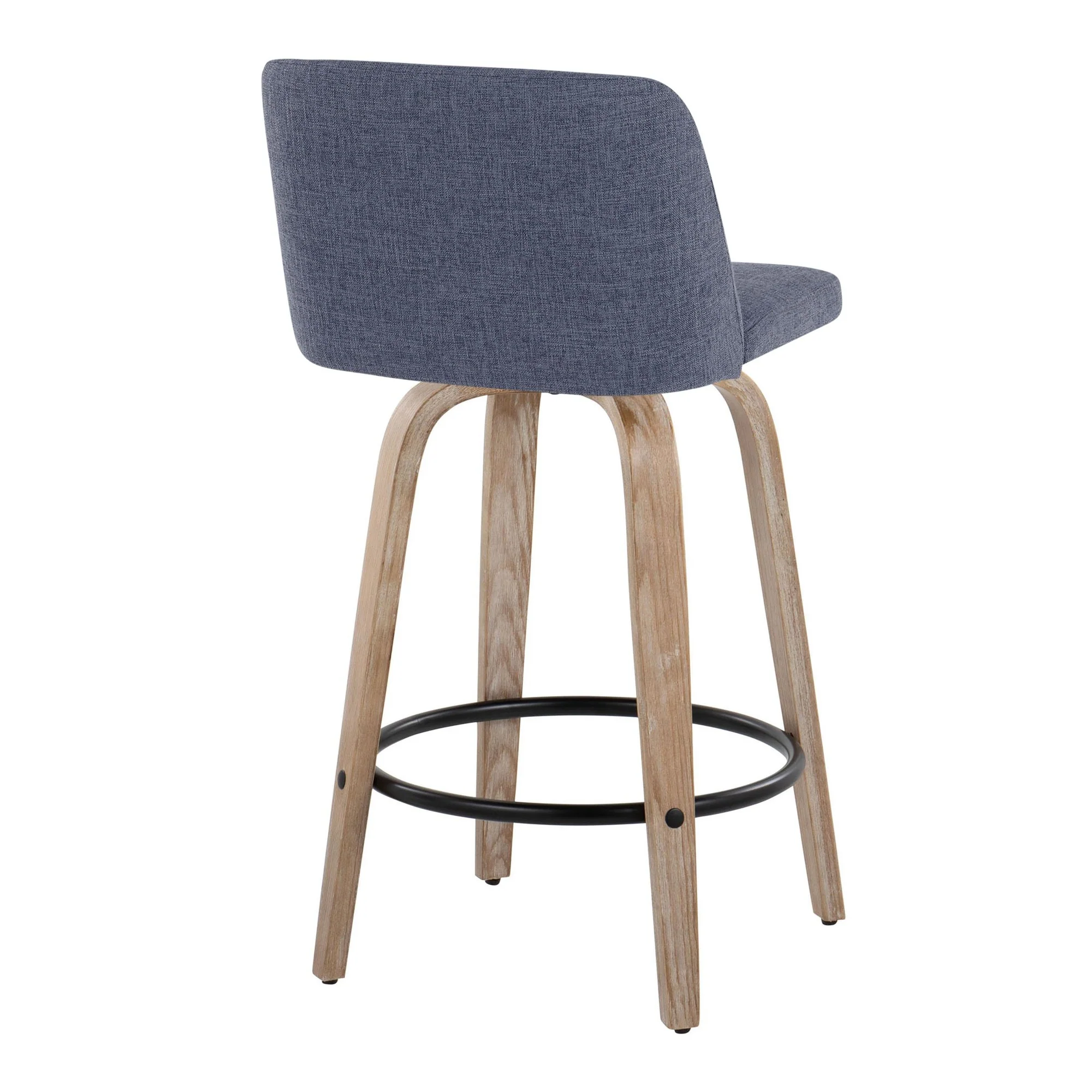 Toriano 26" Fixed-Height Counter Stool - Set of 2 By LumiSource - B26-TRNOFB-GRTZQ2 WWBU2 - Image 4