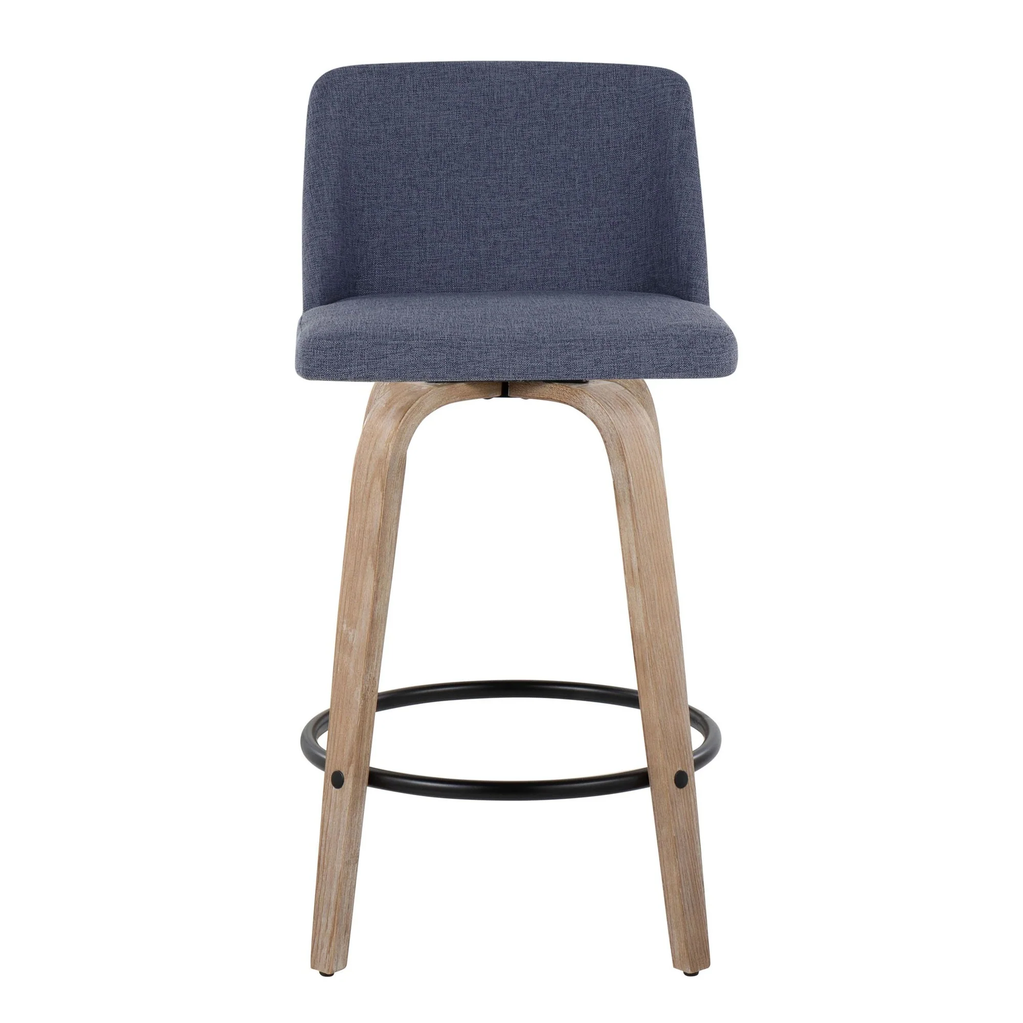 Toriano 26" Fixed-Height Counter Stool - Set of 2 By LumiSource - B26-TRNOFB-GRTZQ2 WWBU2 - Image 5