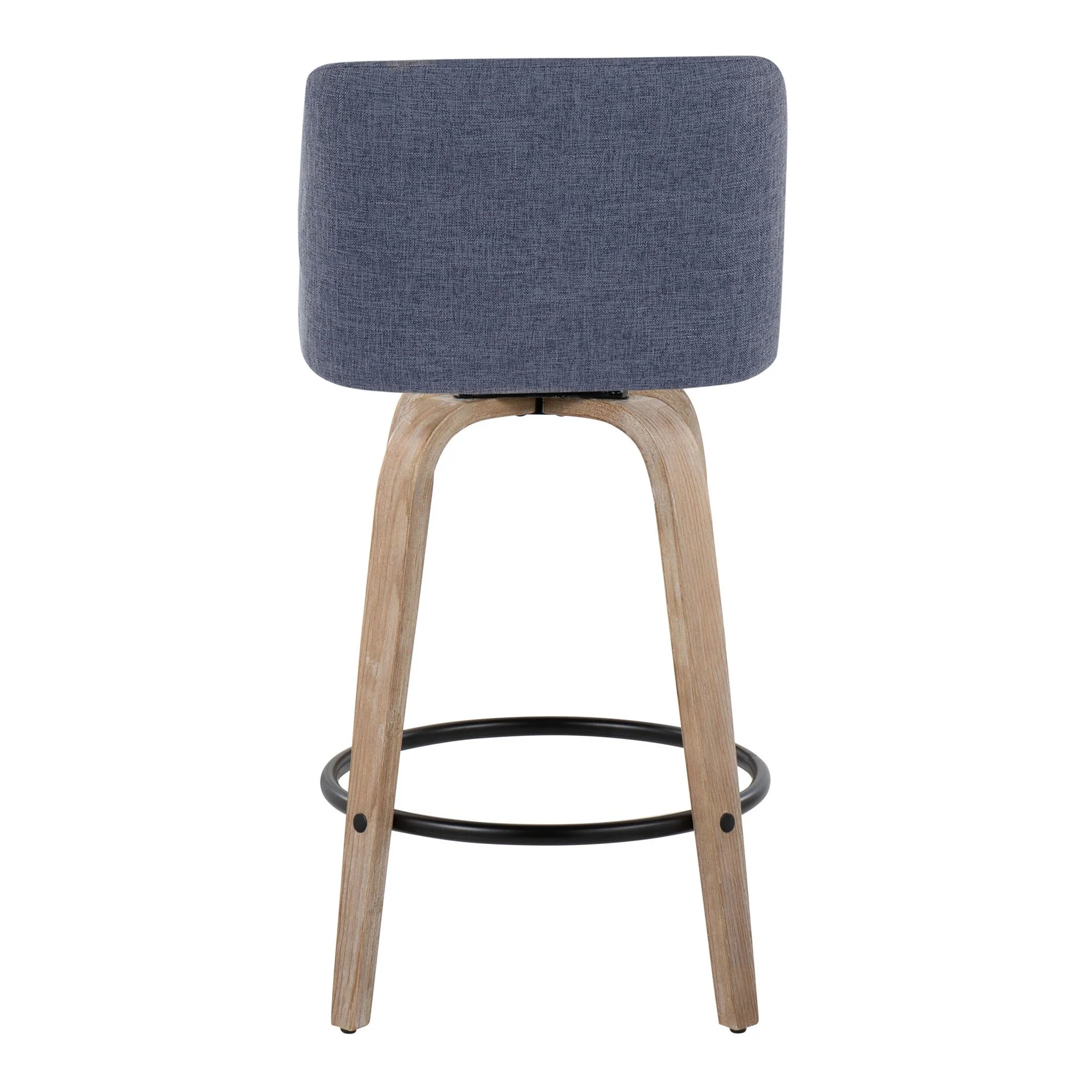 Toriano 26" Fixed-Height Counter Stool - Set of 2 By LumiSource - B26-TRNOFB-GRTZQ2 WWBU2 - Image 6