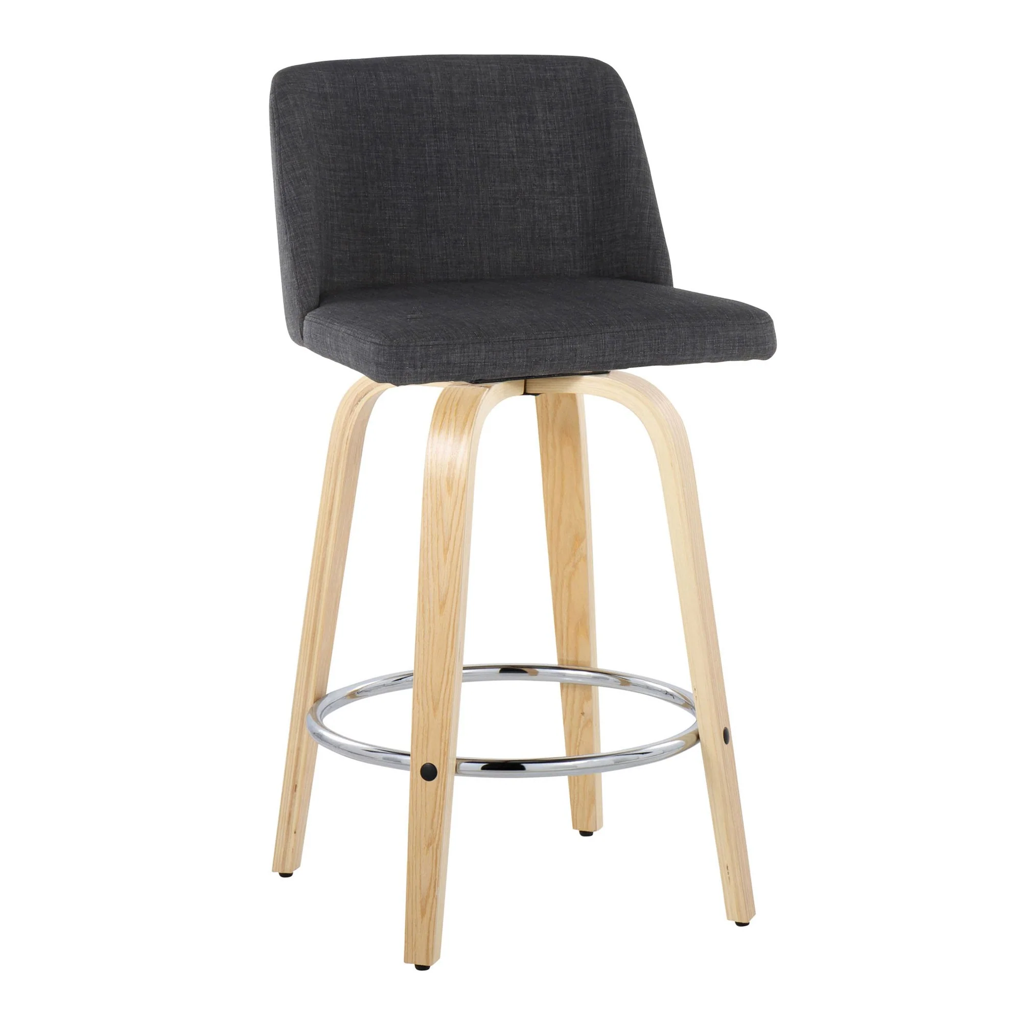 Toriano 26" Fixed-Height Counter Stool - Set of 2 By LumiSource - B26-TRNOFB-GRTZR2 NABU2 - Image 16