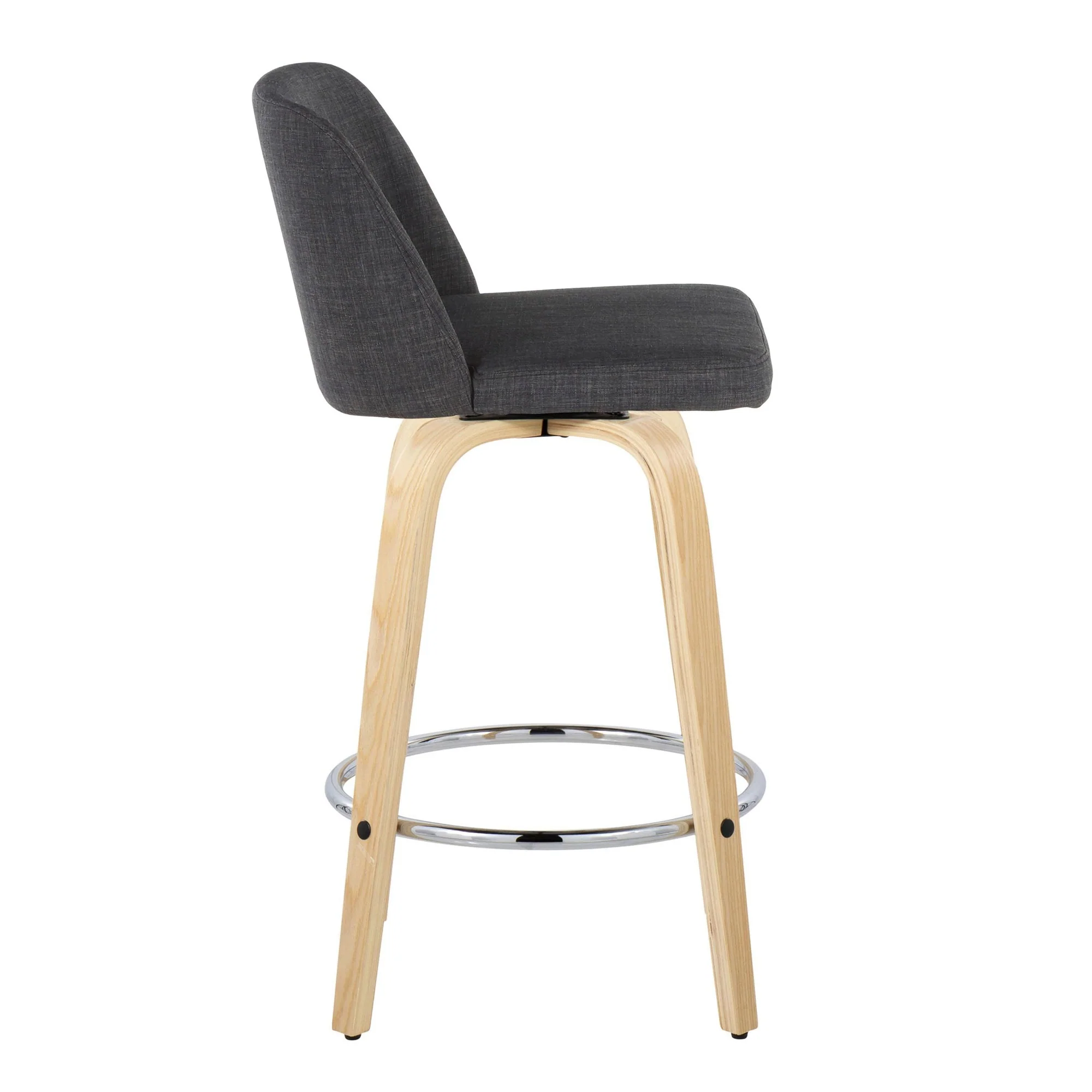 Toriano 26" Fixed-Height Counter Stool - Set of 2 By LumiSource - B26-TRNOFB-GRTZR2 NABU2 - Image 17