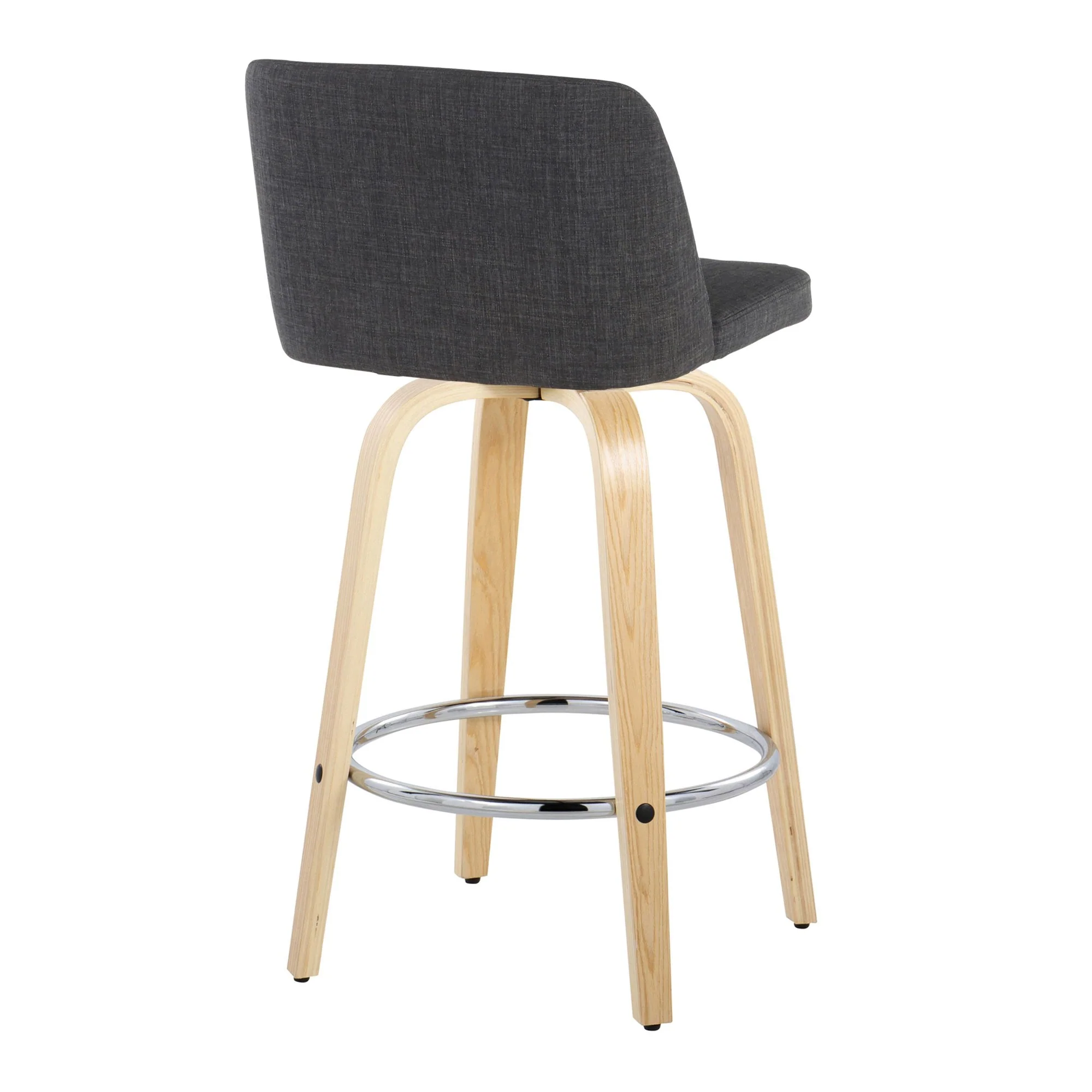 Toriano 26" Fixed-Height Counter Stool - Set of 2 By LumiSource - B26-TRNOFB-GRTZR2 NABU2 - Image 18
