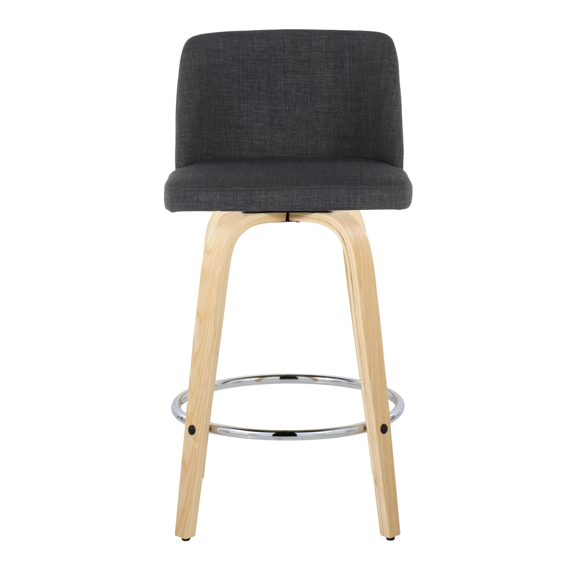 Toriano 26" Fixed-Height Counter Stool - Set of 2 By LumiSource - B26-TRNOFB-GRTZR2 NABU2 - Image 19