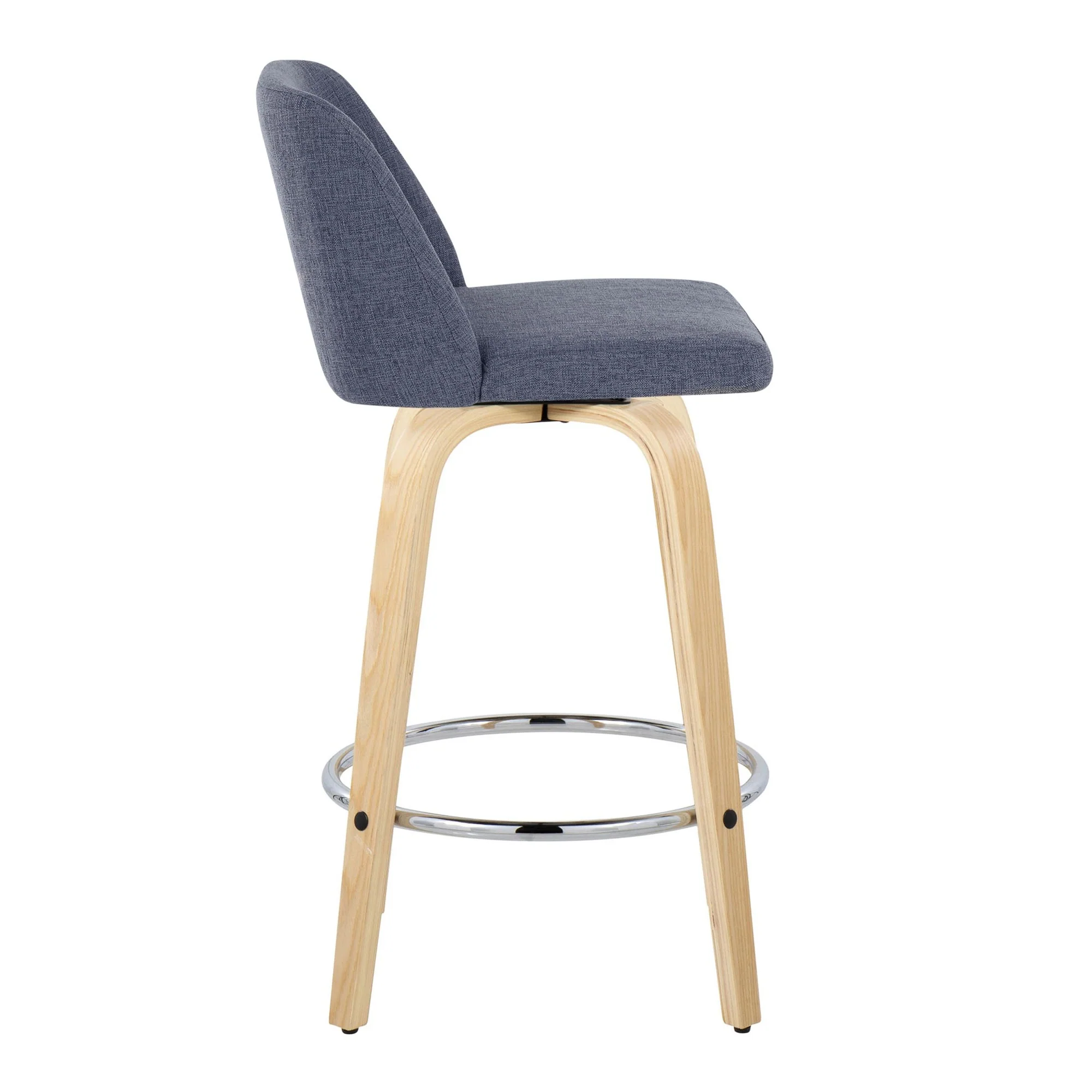 Toriano 26" Fixed-Height Counter Stool - Set of 2 By LumiSource - B26-TRNOFB-GRTZR2 NABU2 - Image 7