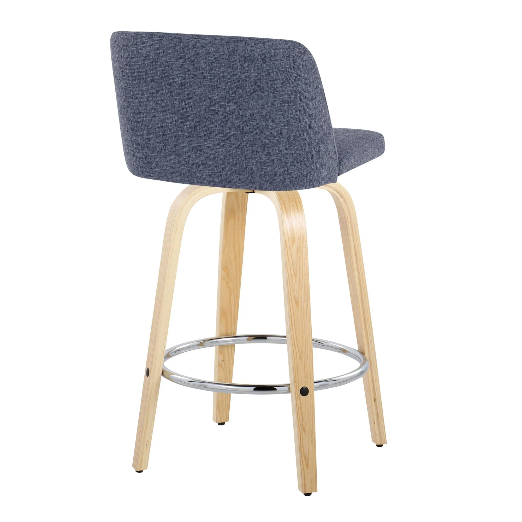 Toriano 26" Fixed-Height Counter Stool - Set of 2 By LumiSource - B26-TRNOFB-GRTZR2 NABU2 - Image 8
