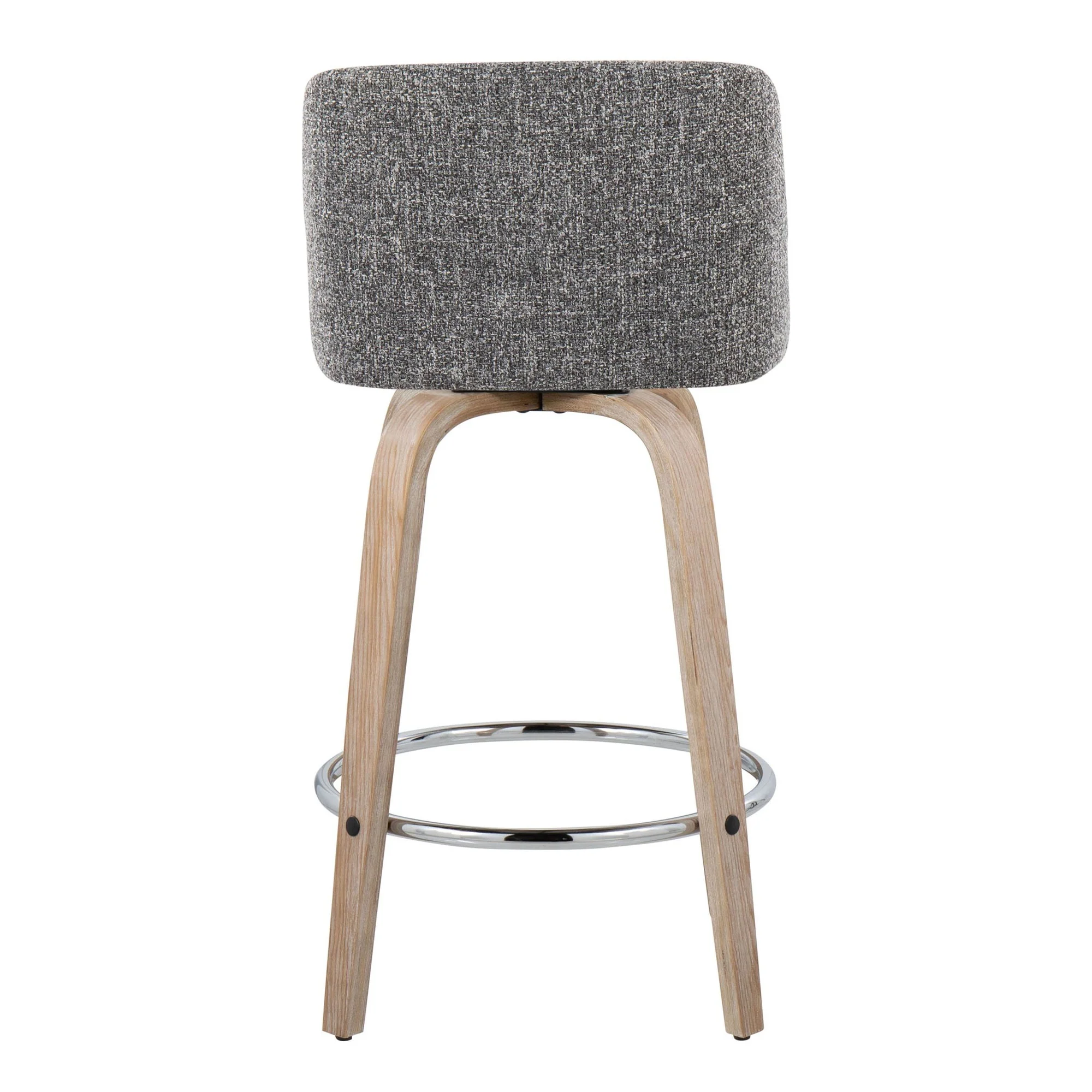 Toriano 26" Fixed-Height Counter Stool - Set of 2 By LumiSource - B26-TRNOFB-GRTZR2 WWNCR2 - Image 20