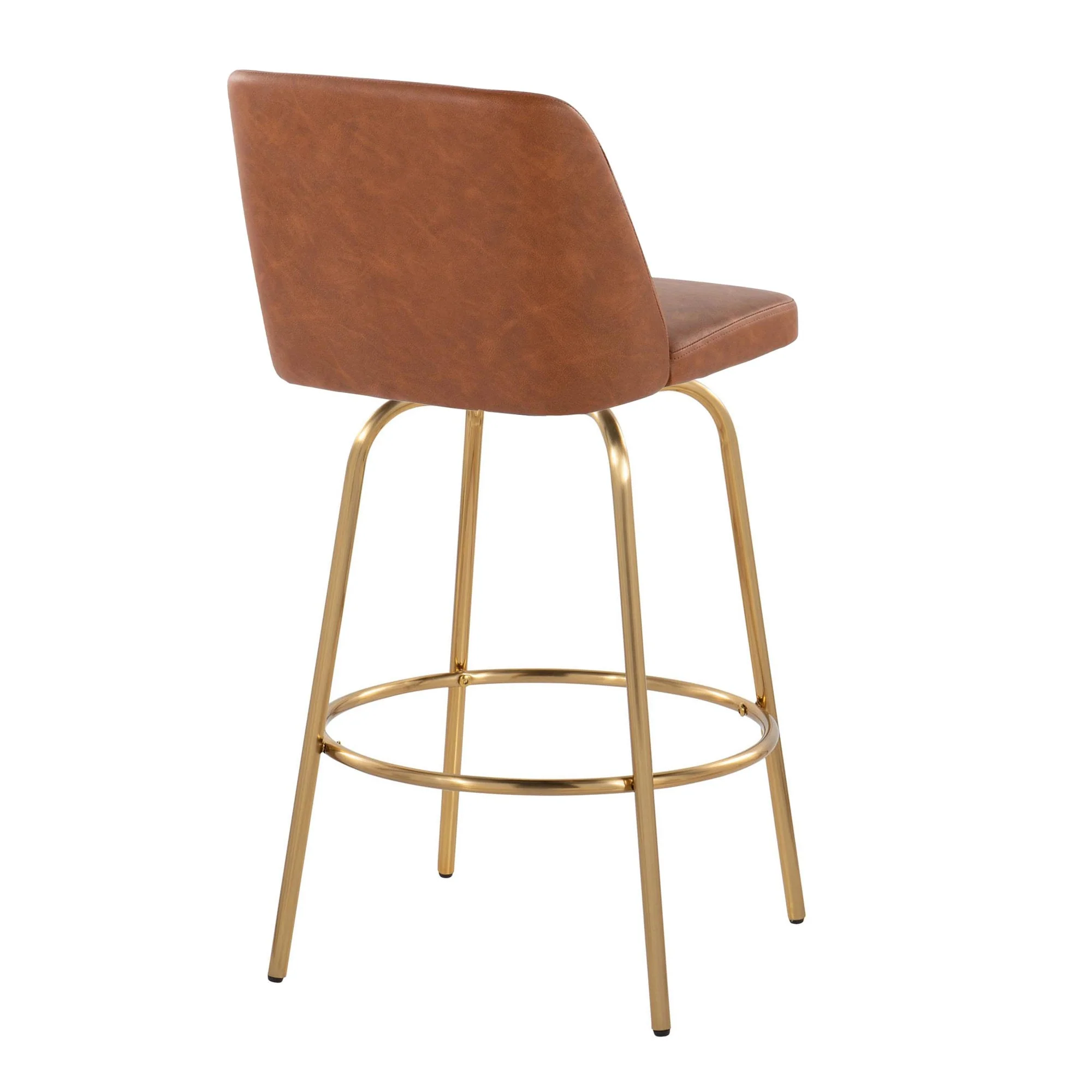 Toriano 26" Fixed-Height Counter Stool - Set of 2 By LumiSource - B26-TRNOPU-CLARZG2 AUBK2 - Image 18