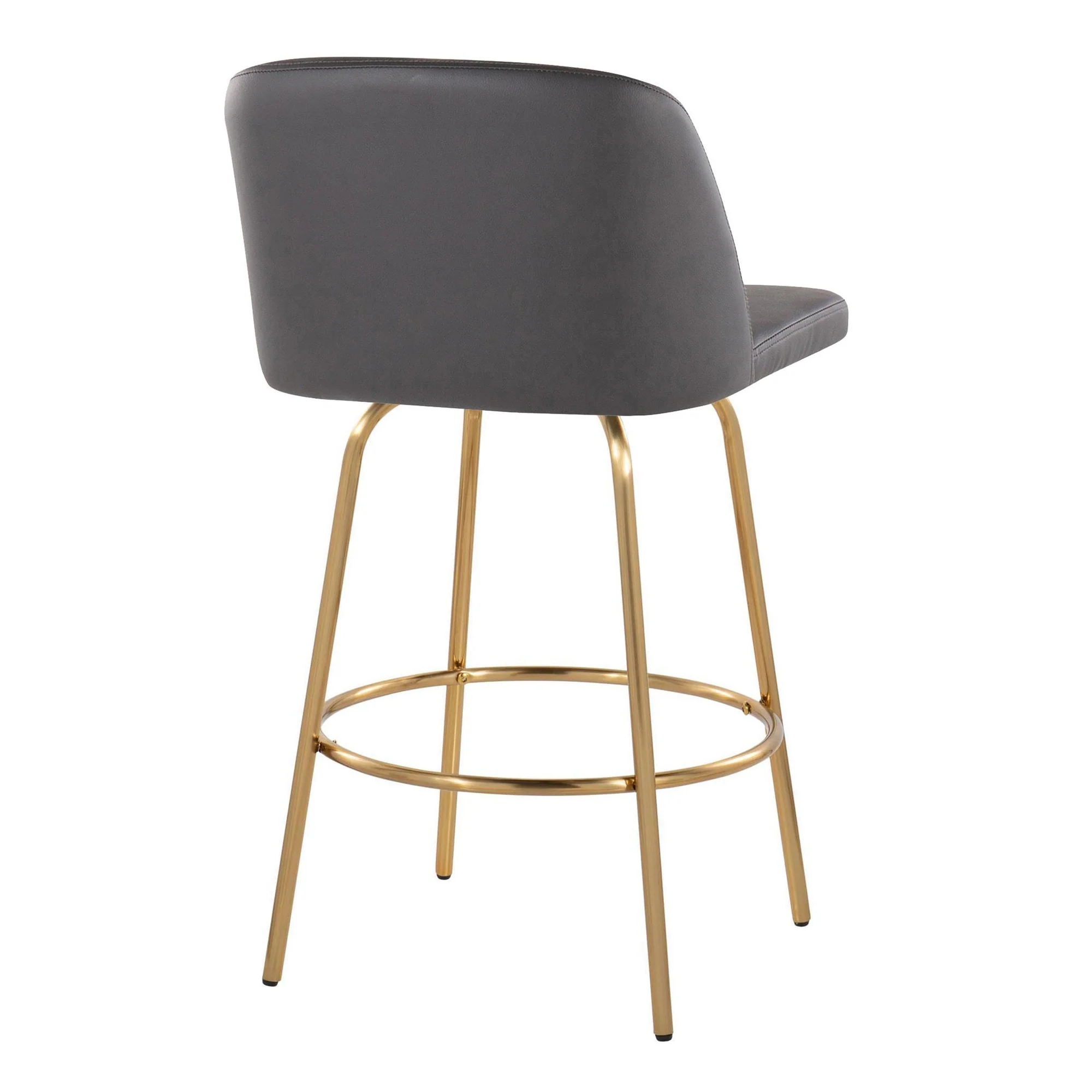 Toriano 26" Fixed-Height Counter Stool - Set of 2 By LumiSource - B26-TRNOPU-CLARZG2 AUBK2 - Image 28