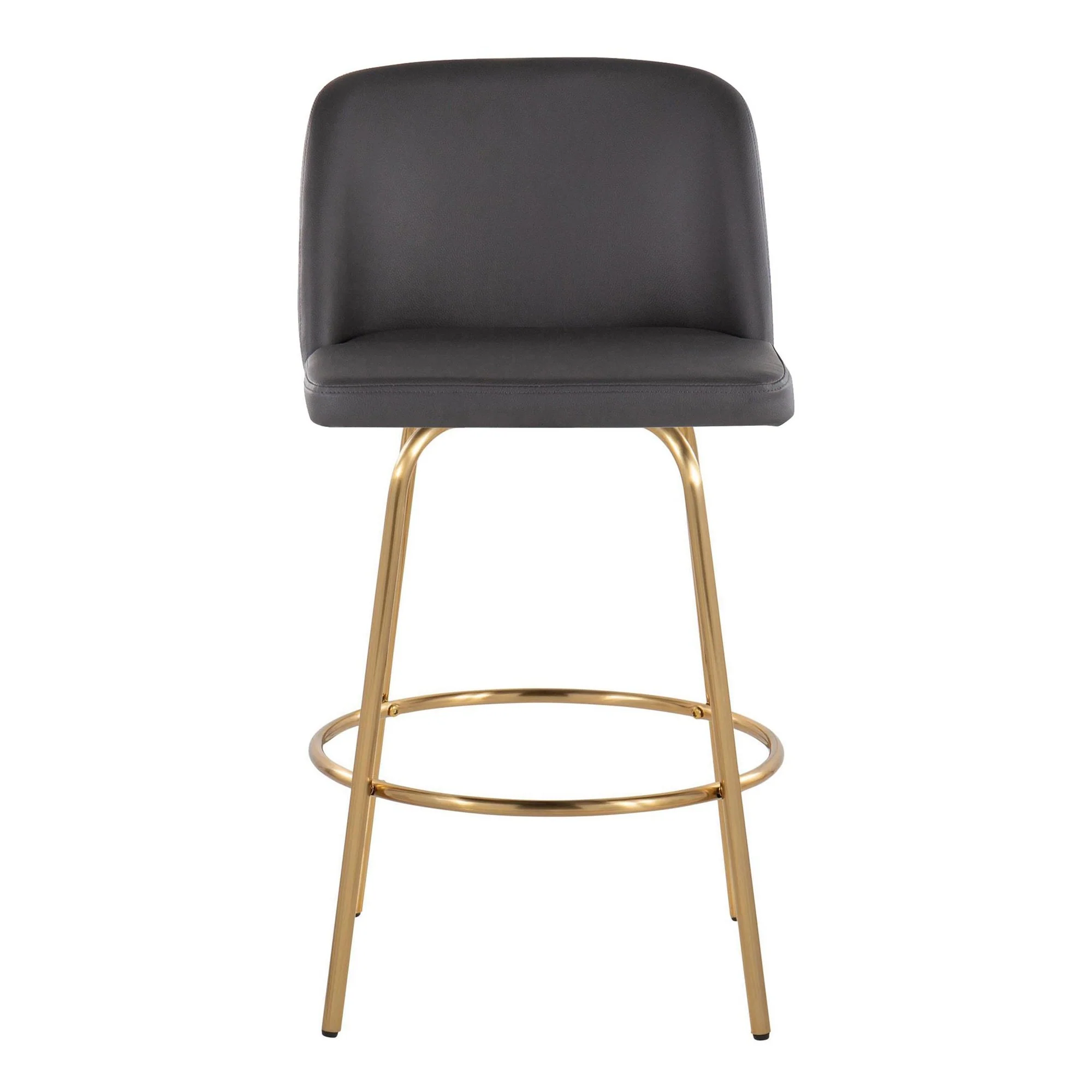 Toriano 26" Fixed-Height Counter Stool - Set of 2 By LumiSource - B26-TRNOPU-CLARZG2 AUBK2 - Image 29