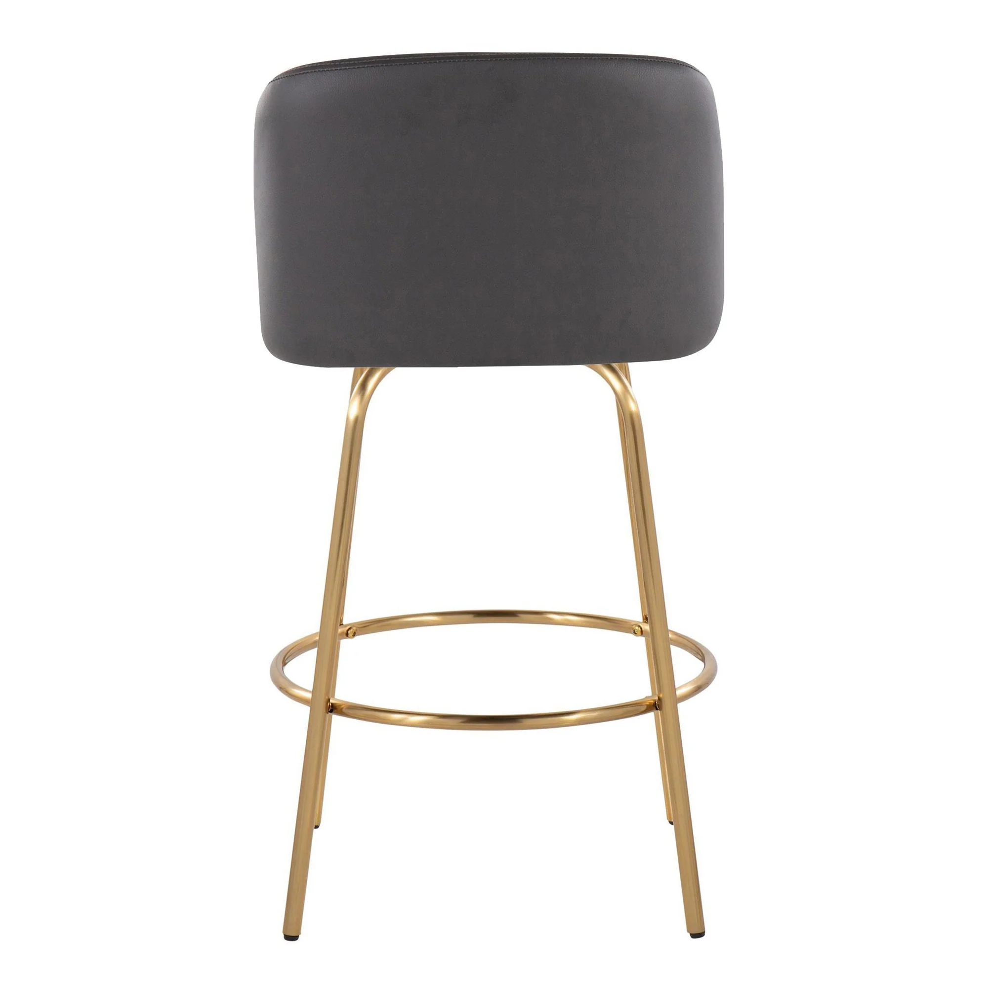 Toriano 26" Fixed-Height Counter Stool - Set of 2 By LumiSource - B26-TRNOPU-CLARZG2 AUBK2 - Image 30