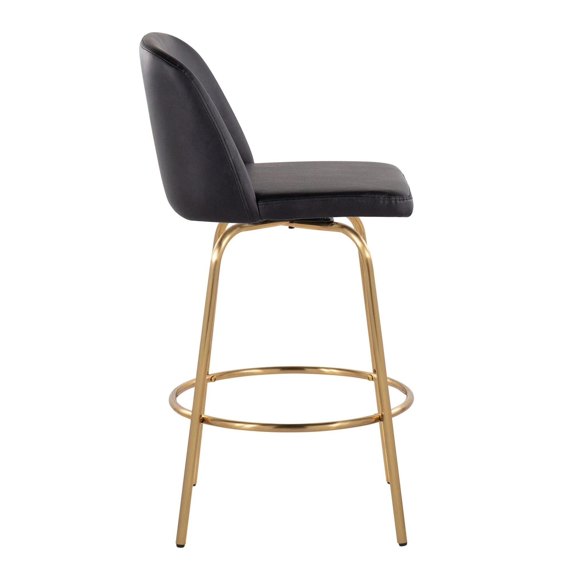 Toriano 26" Fixed-Height Counter Stool - Set of 2 By LumiSource - B26-TRNOPU-CLARZG2 AUBK2 - Image 7