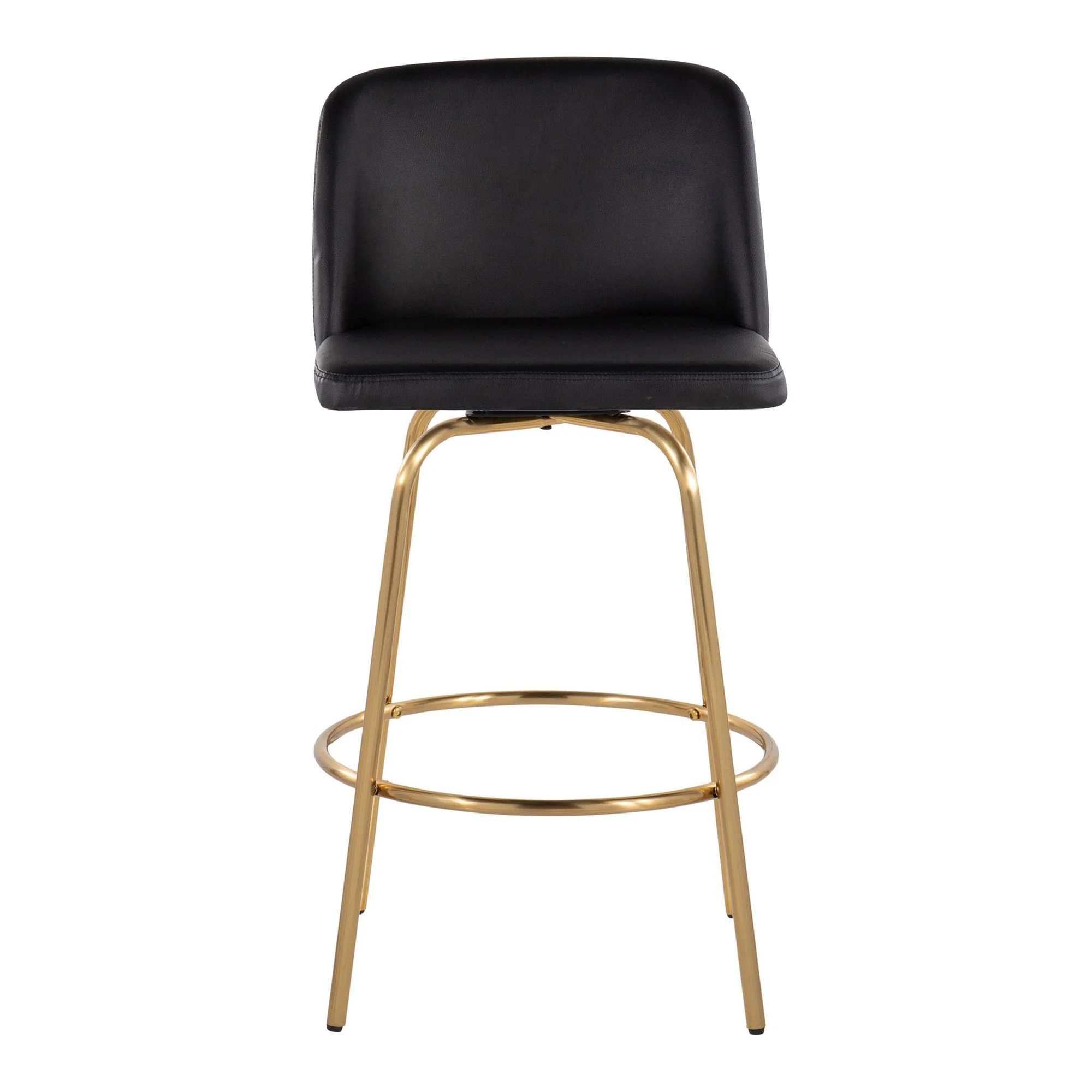Toriano 26" Fixed-Height Counter Stool - Set of 2 By LumiSource - B26-TRNOPU-CLARZG2 AUBK2 - Image 9