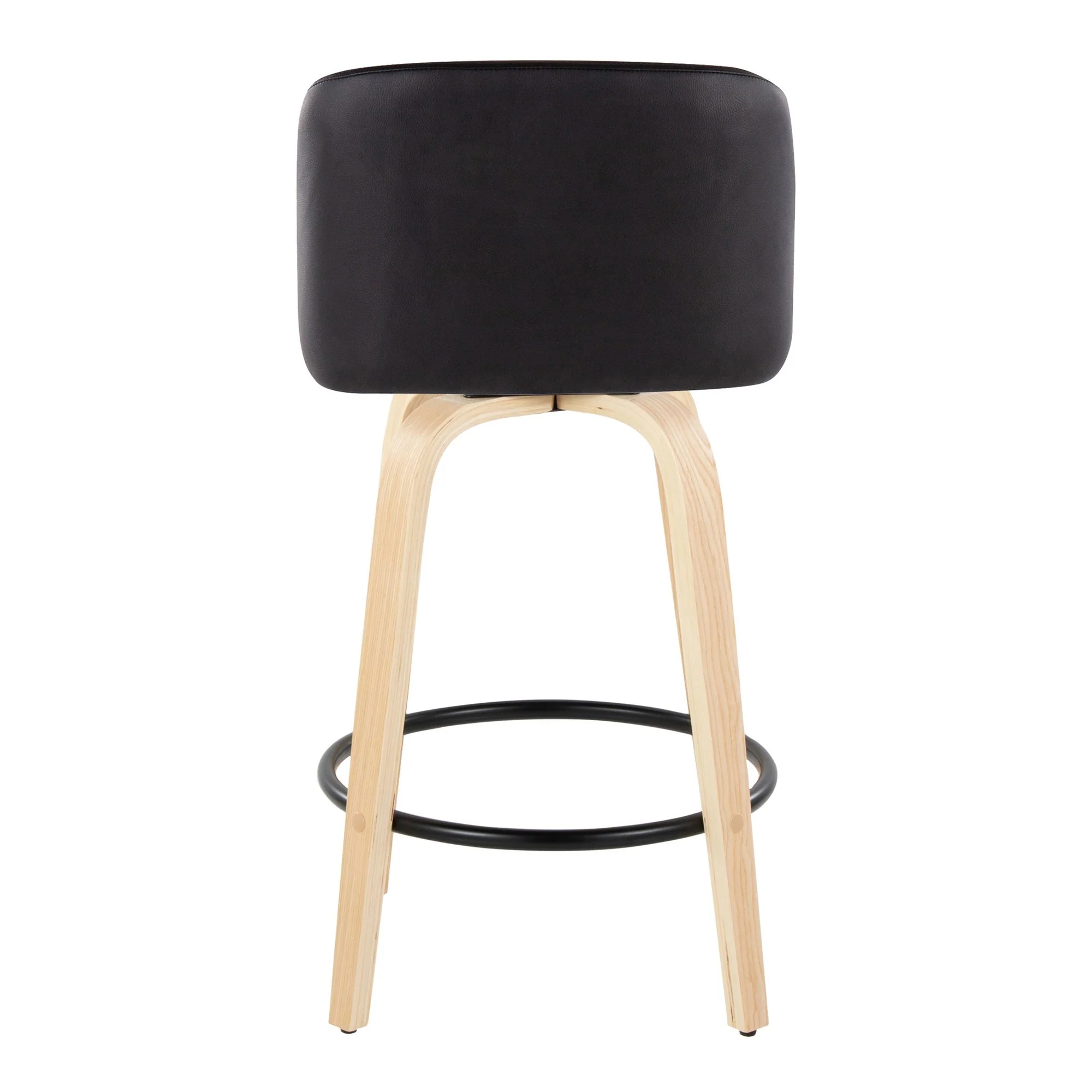 Toriano 26" Fixed-Height Counter Stool - Set of 2 By LumiSource - B26-TRNOPU-GRTZQ2 NABK2 - Image 10