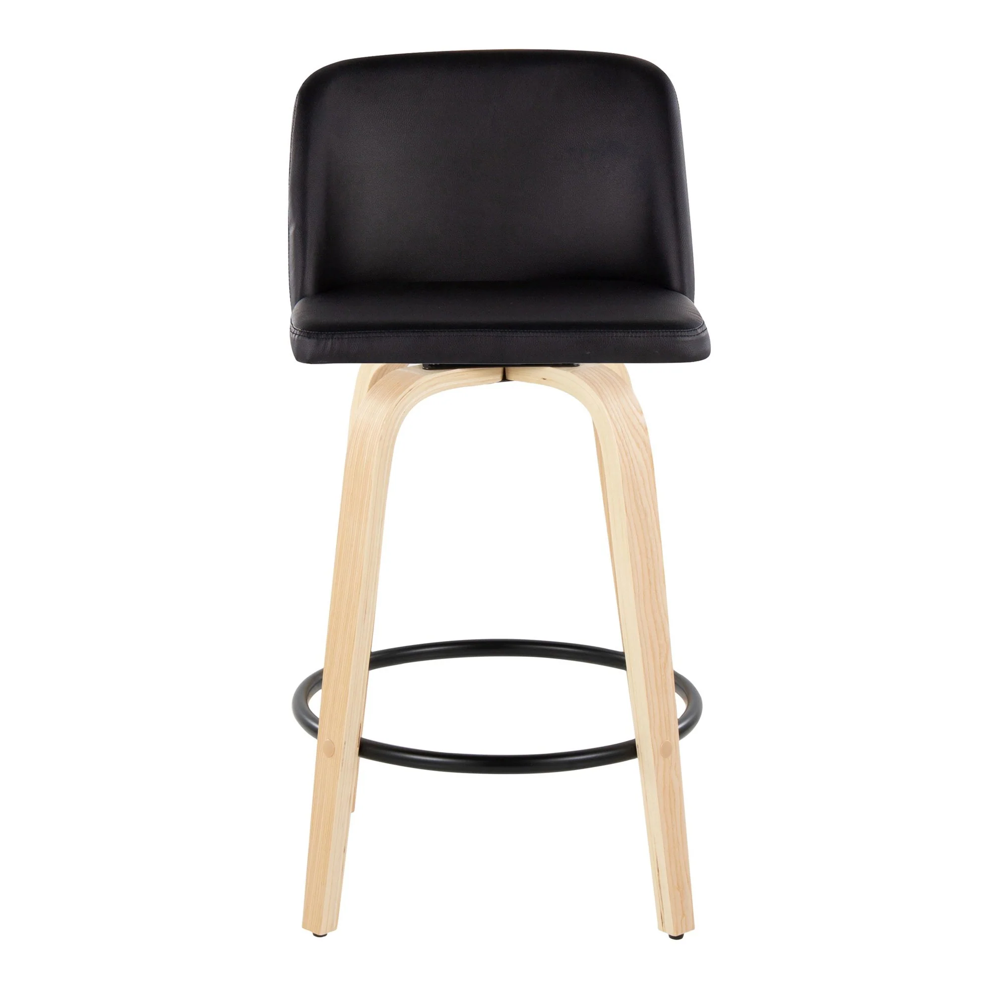 Toriano 26" Fixed-Height Counter Stool - Set of 2 By LumiSource - B26-TRNOPU-GRTZQ2 NABK2 - Image 9
