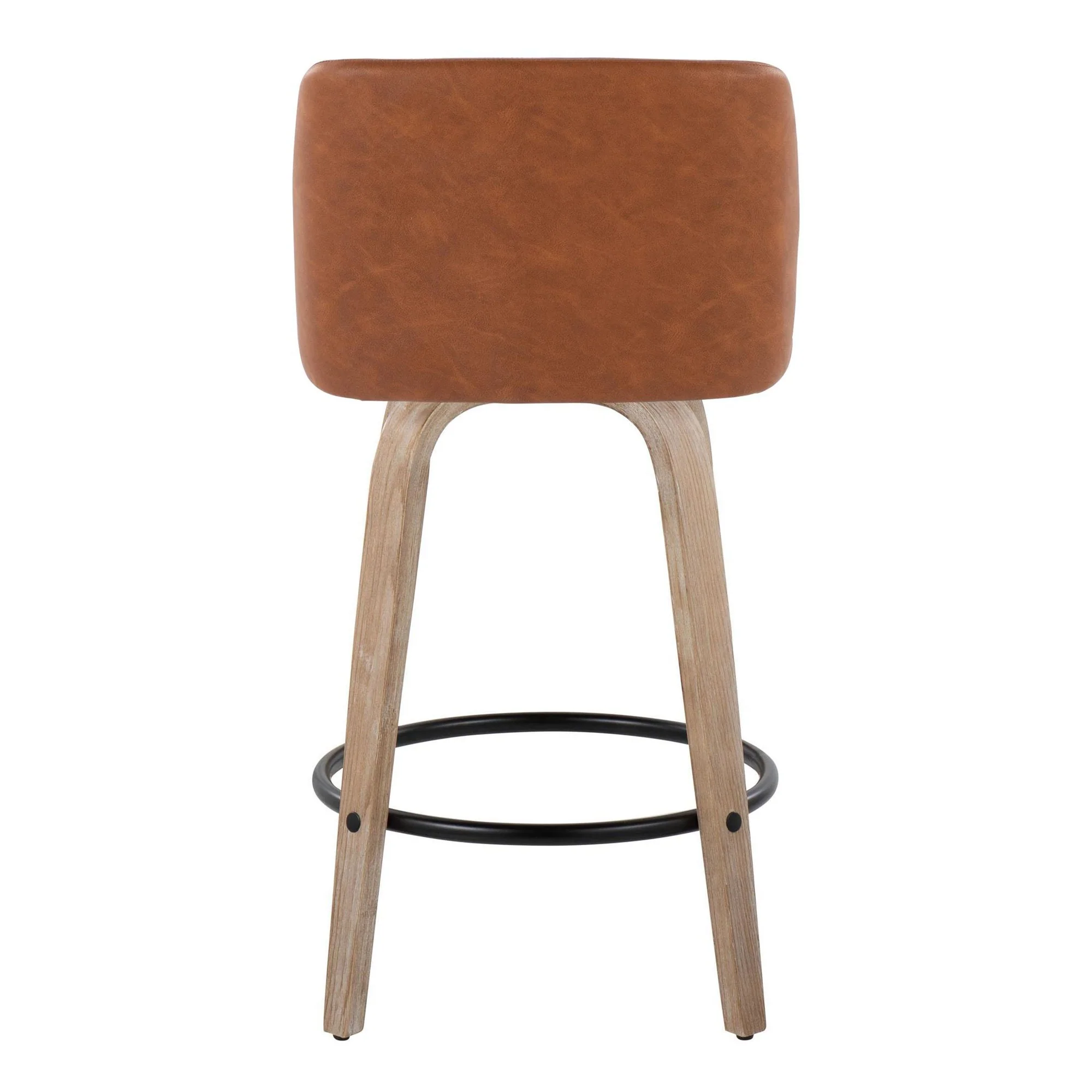 Toriano 26" Fixed-Height Counter Stool - Set of 2 By LumiSource - B26-TRNOPU-GRTZQ2 WWCAM2 - Image 10