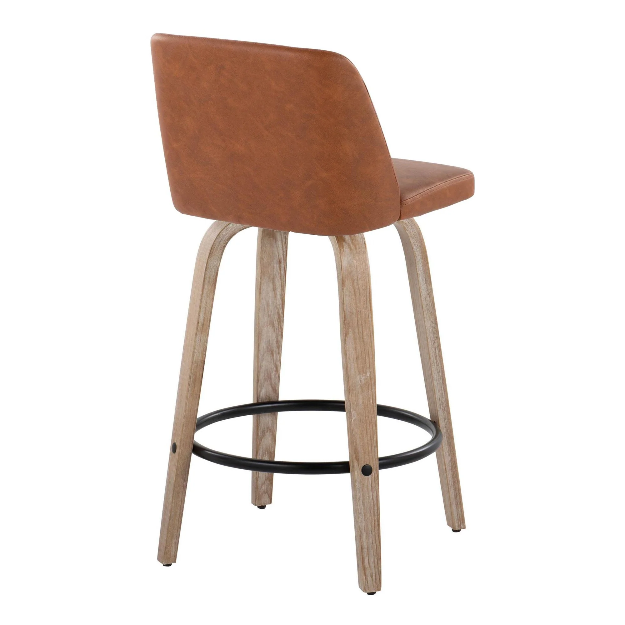 Toriano 26" Fixed-Height Counter Stool - Set of 2 By LumiSource - B26-TRNOPU-GRTZQ2 WWCAM2 - Image 8