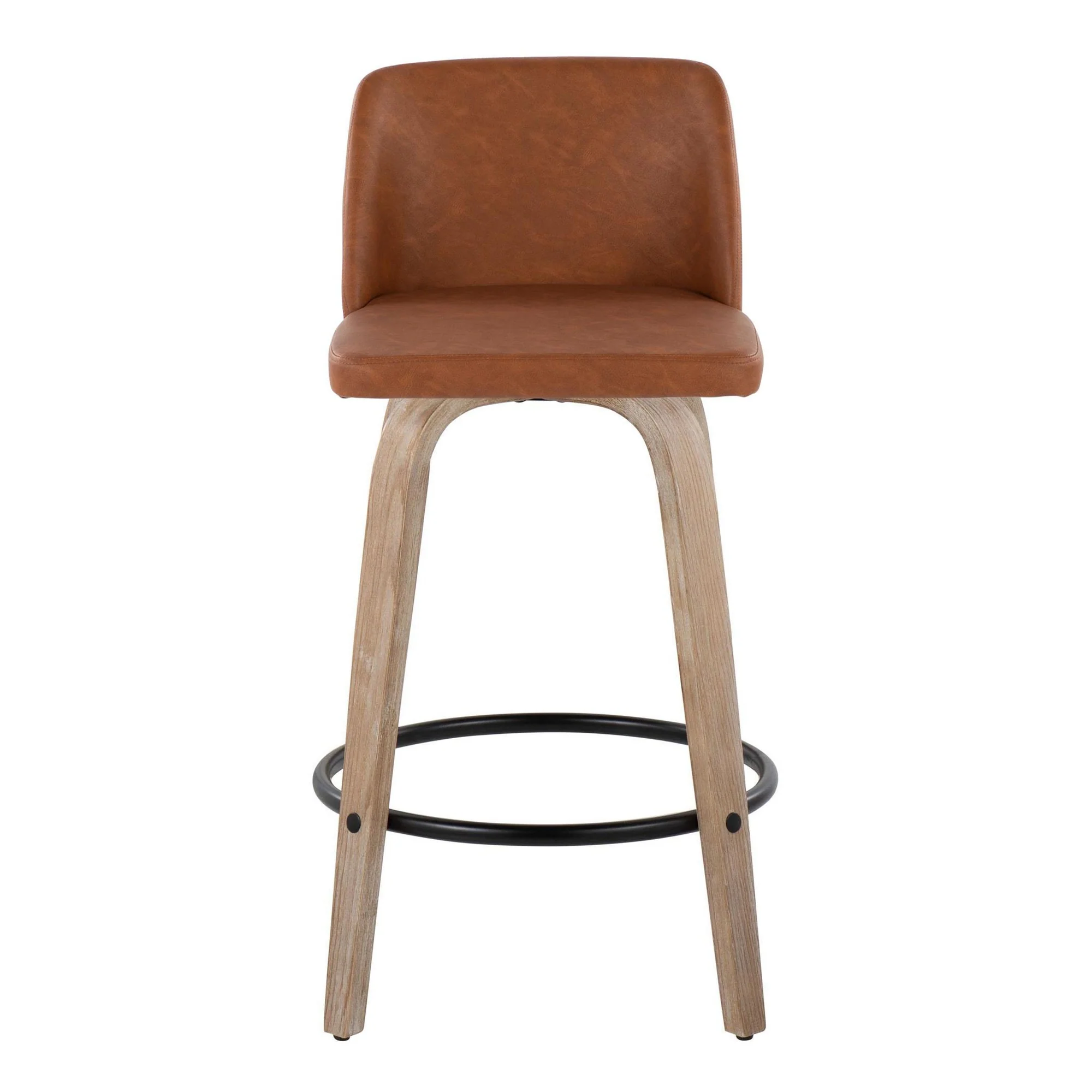 Toriano 26" Fixed-Height Counter Stool - Set of 2 By LumiSource - B26-TRNOPU-GRTZQ2 WWCAM2 - Image 9