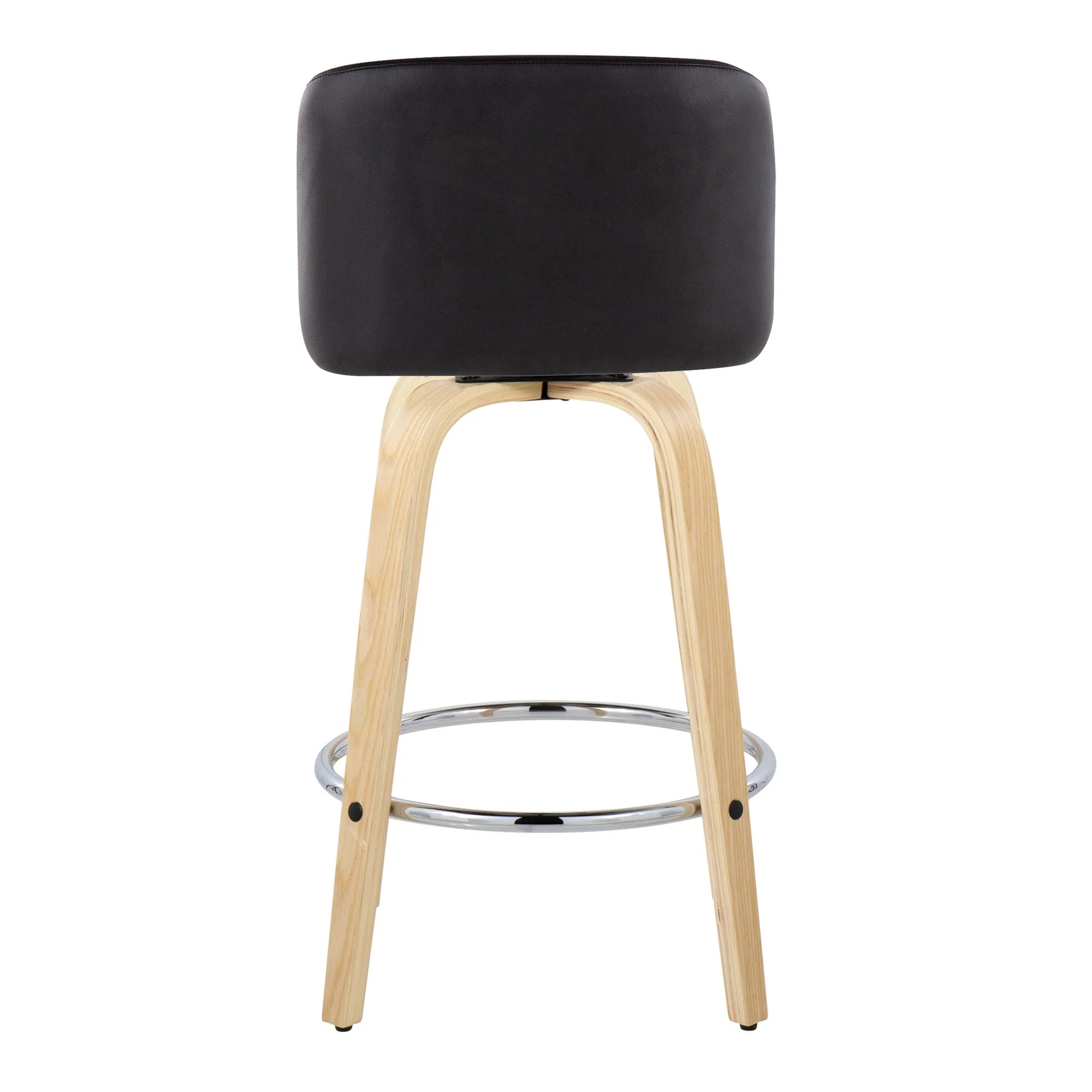 Toriano 26" Fixed-Height Counter Stool - Set of 2 By LumiSource - B26-TRNOPU-GRTZR2 NABK2 - Image 10