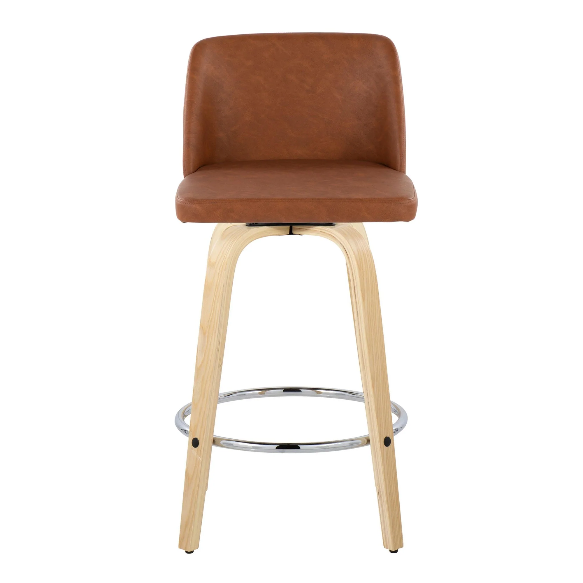Toriano 26" Fixed-Height Counter Stool - Set of 2 By LumiSource - B26-TRNOPU-GRTZR2 NABK2 - Image 19