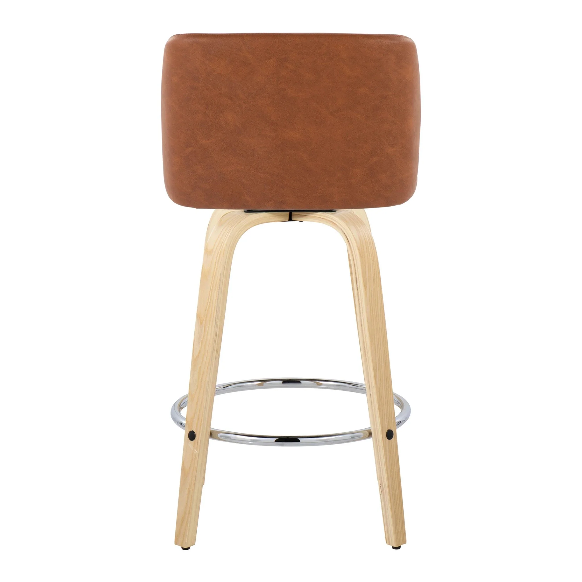 Toriano 26" Fixed-Height Counter Stool - Set of 2 By LumiSource - B26-TRNOPU-GRTZR2 NABK2 - Image 20