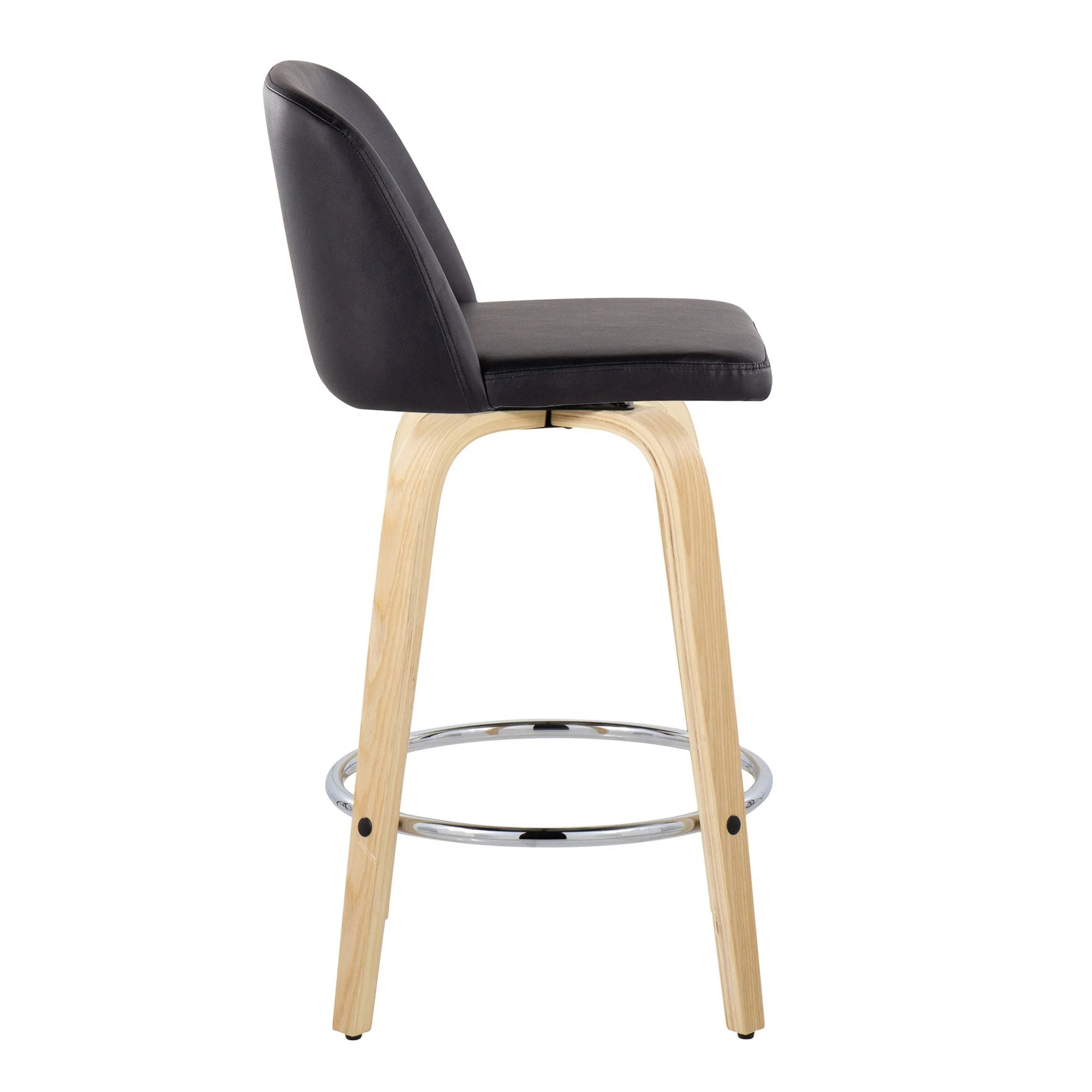 Toriano 26" Fixed-Height Counter Stool - Set of 2 By LumiSource - B26-TRNOPU-GRTZR2 NABK2 - Image 7