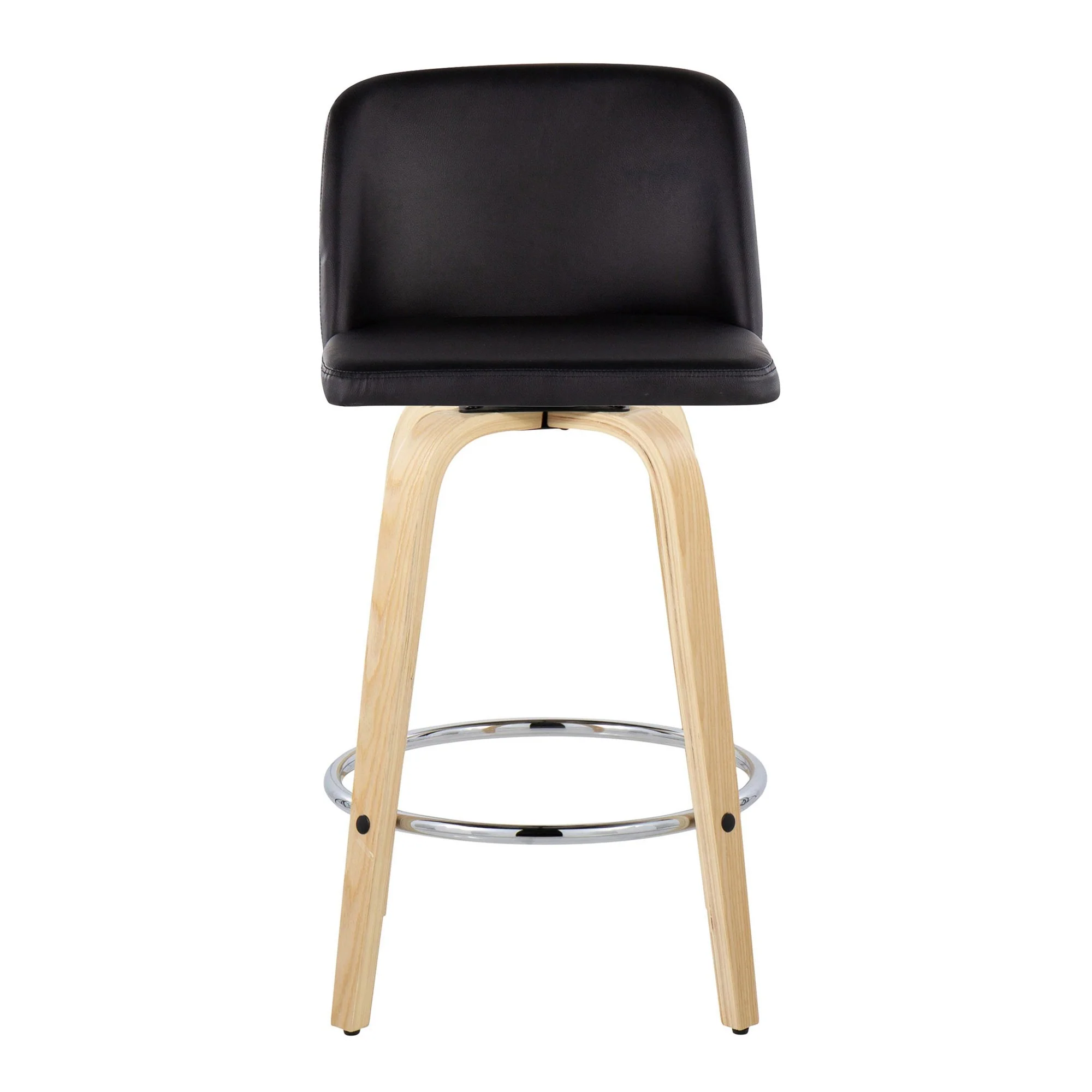 Toriano 26" Fixed-Height Counter Stool - Set of 2 By LumiSource - B26-TRNOPU-GRTZR2 NABK2 - Image 9