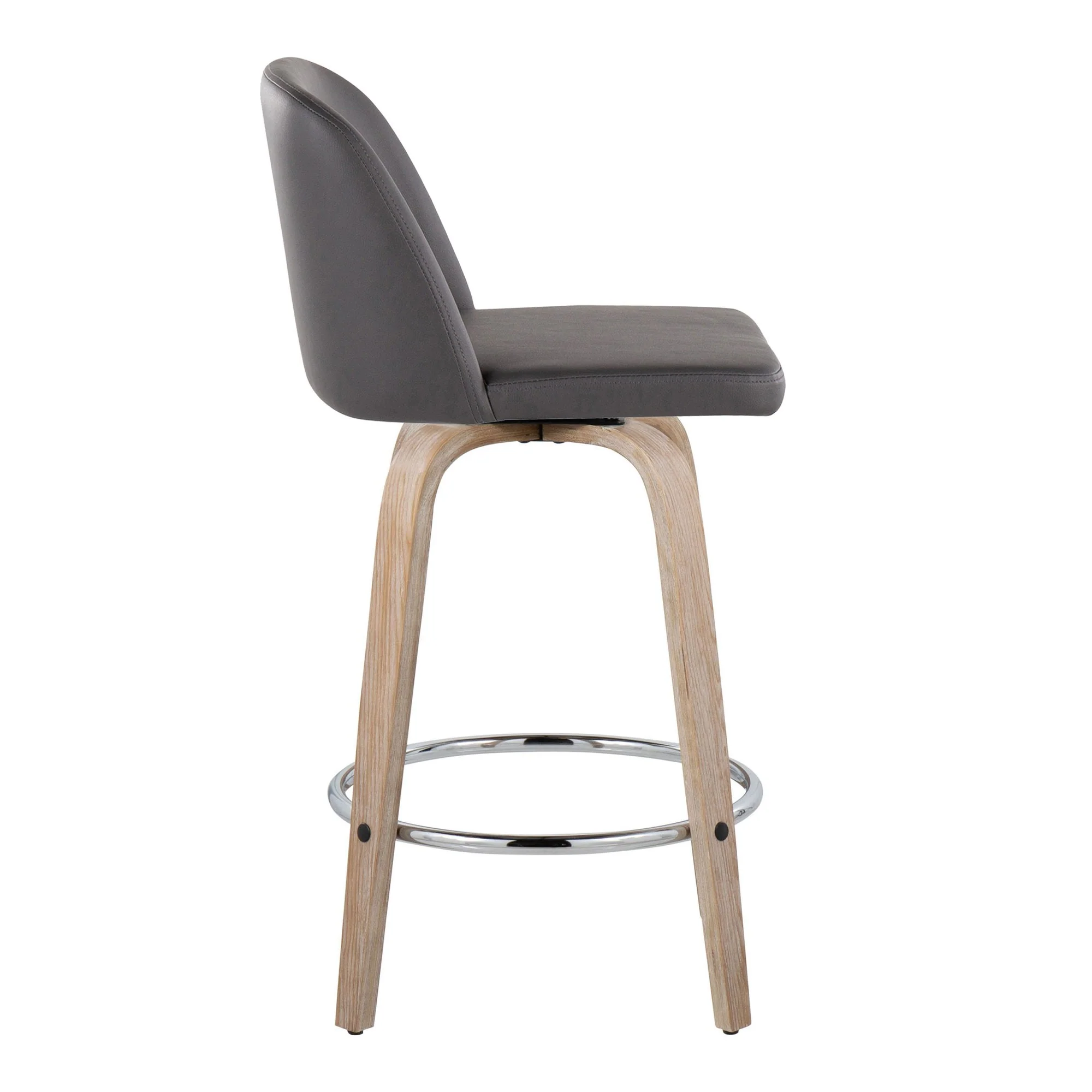 Toriano 26" Fixed-Height Counter Stool - Set of 2 By LumiSource - B26-TRNOPU-GRTZR2 WWBK2 - Image 27