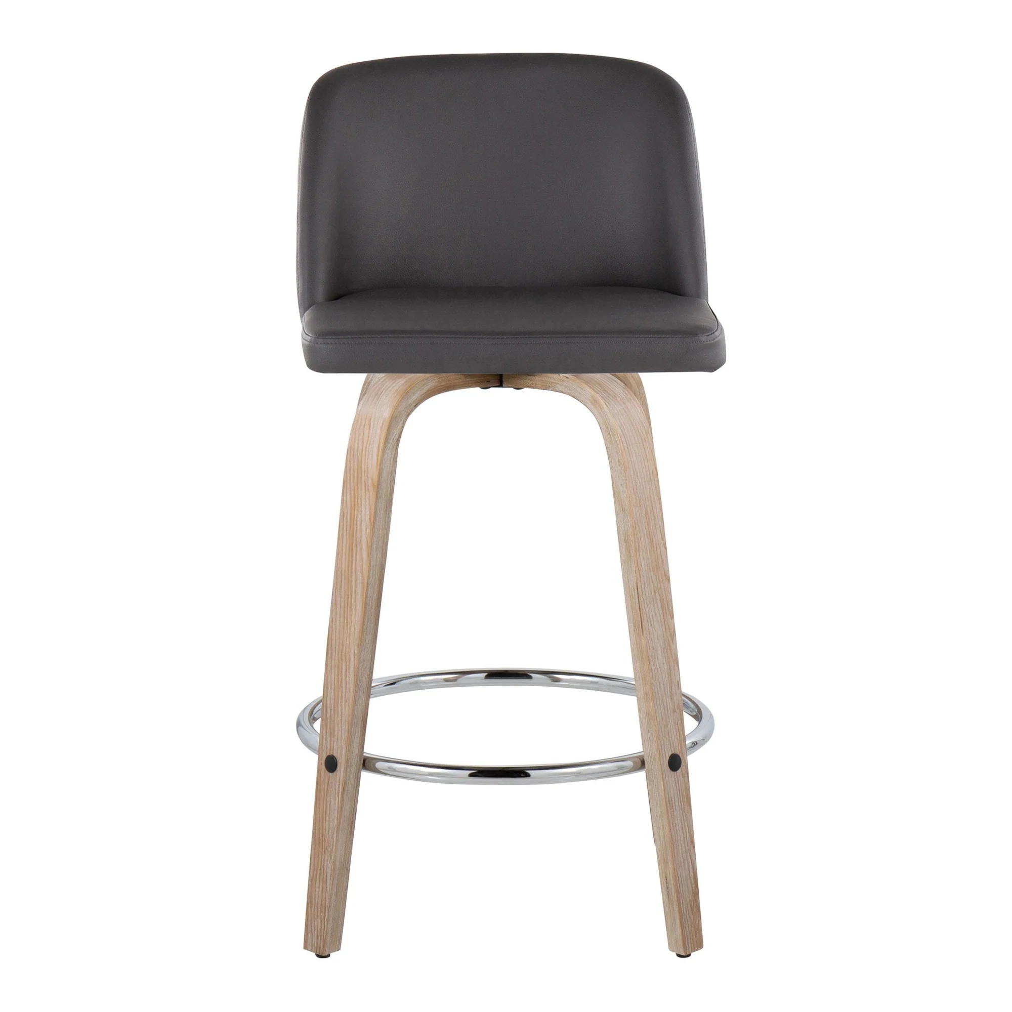 Toriano 26" Fixed-Height Counter Stool - Set of 2 By LumiSource - B26-TRNOPU-GRTZR2 WWBK2 - Image 29